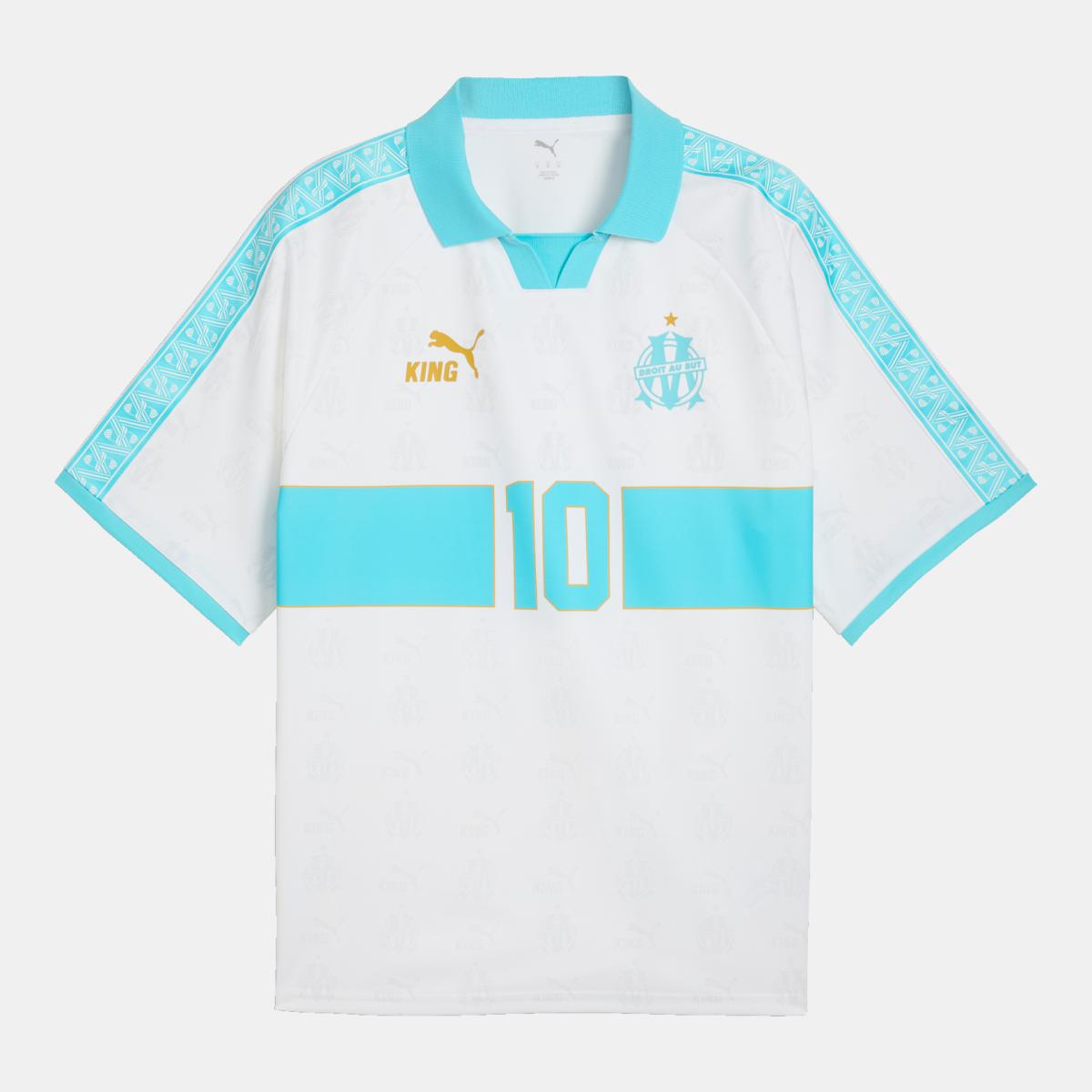 Réplica de Futebol de Homem OM King Retro Branco-6
