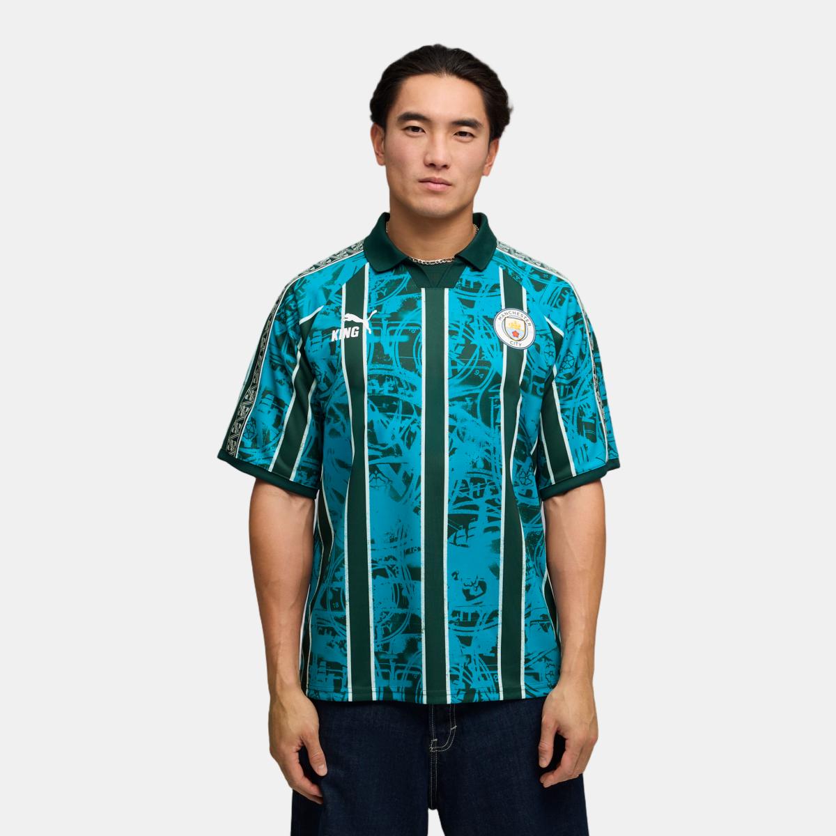 Imagem 0 de T-shirt de Futebol de Homem Replica MCFC KING Retro