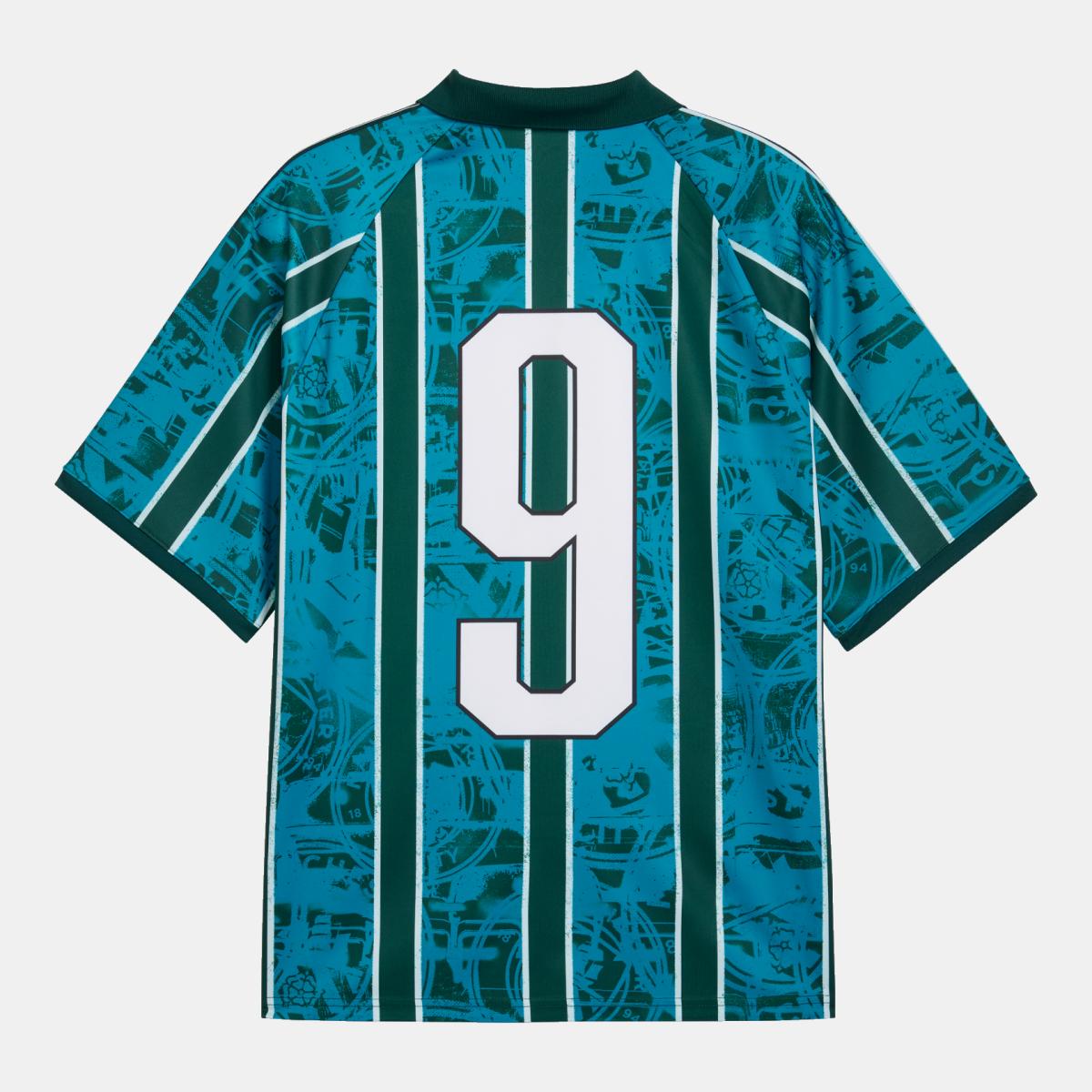 T-shirt de Futebol de Homem Replica MCFC KING Retro Azul-7
