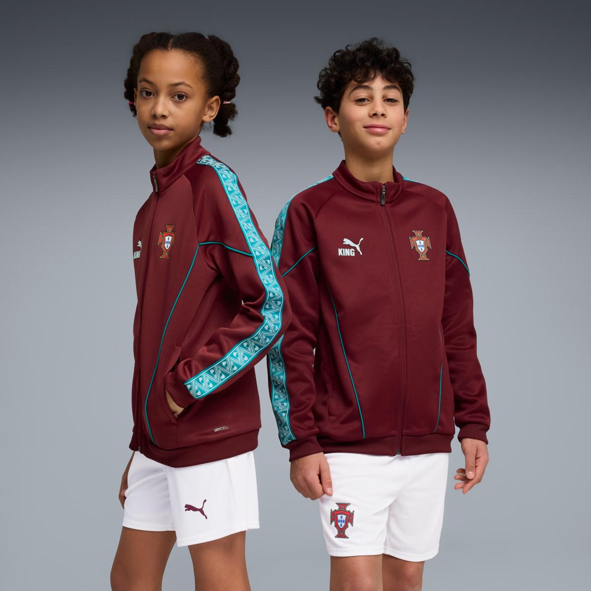 Casacos de Futebol de Infantil FPF KING Anthem Jr Vermelho-3