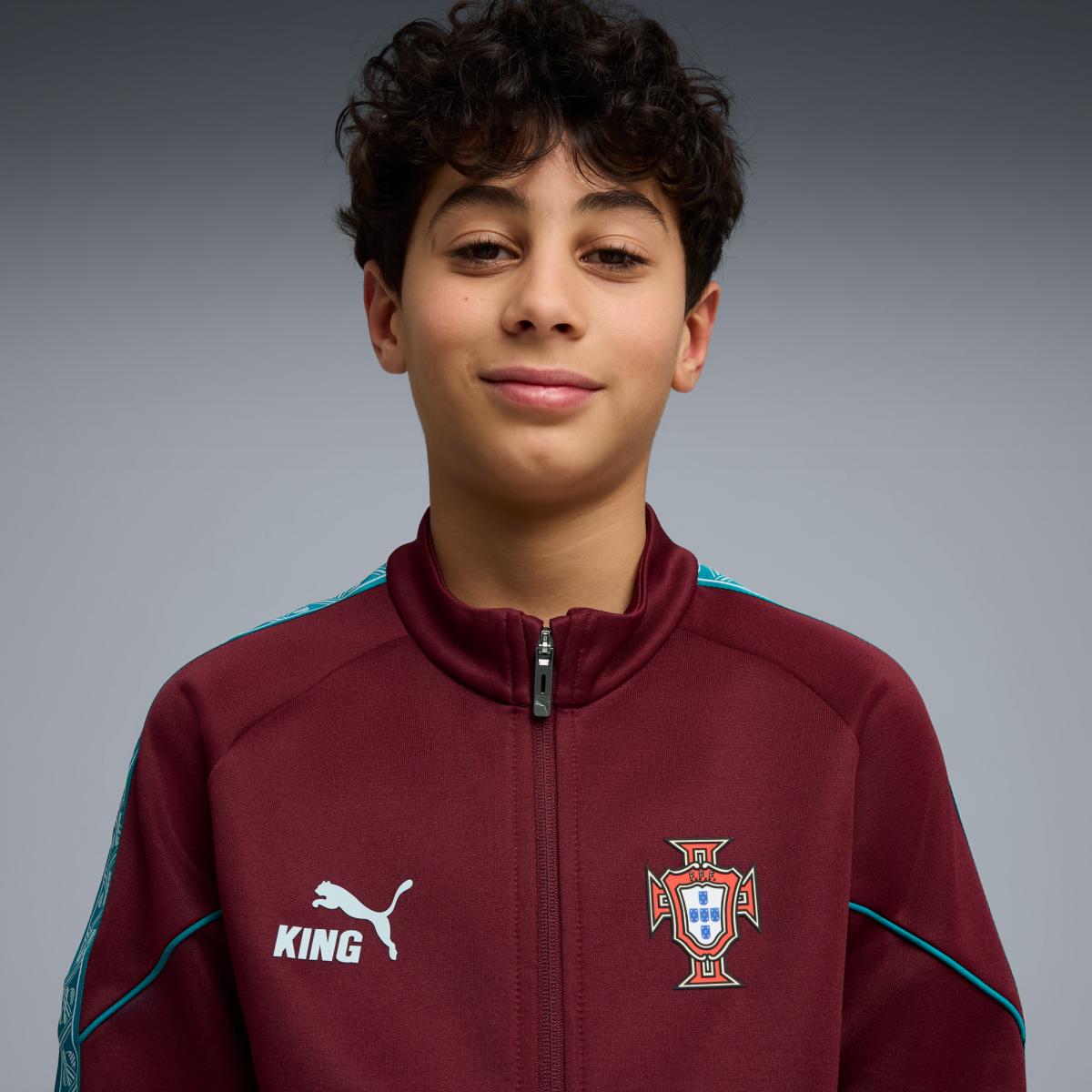Casacos de Futebol de Infantil FPF KING Anthem Jr Vermelho-4
