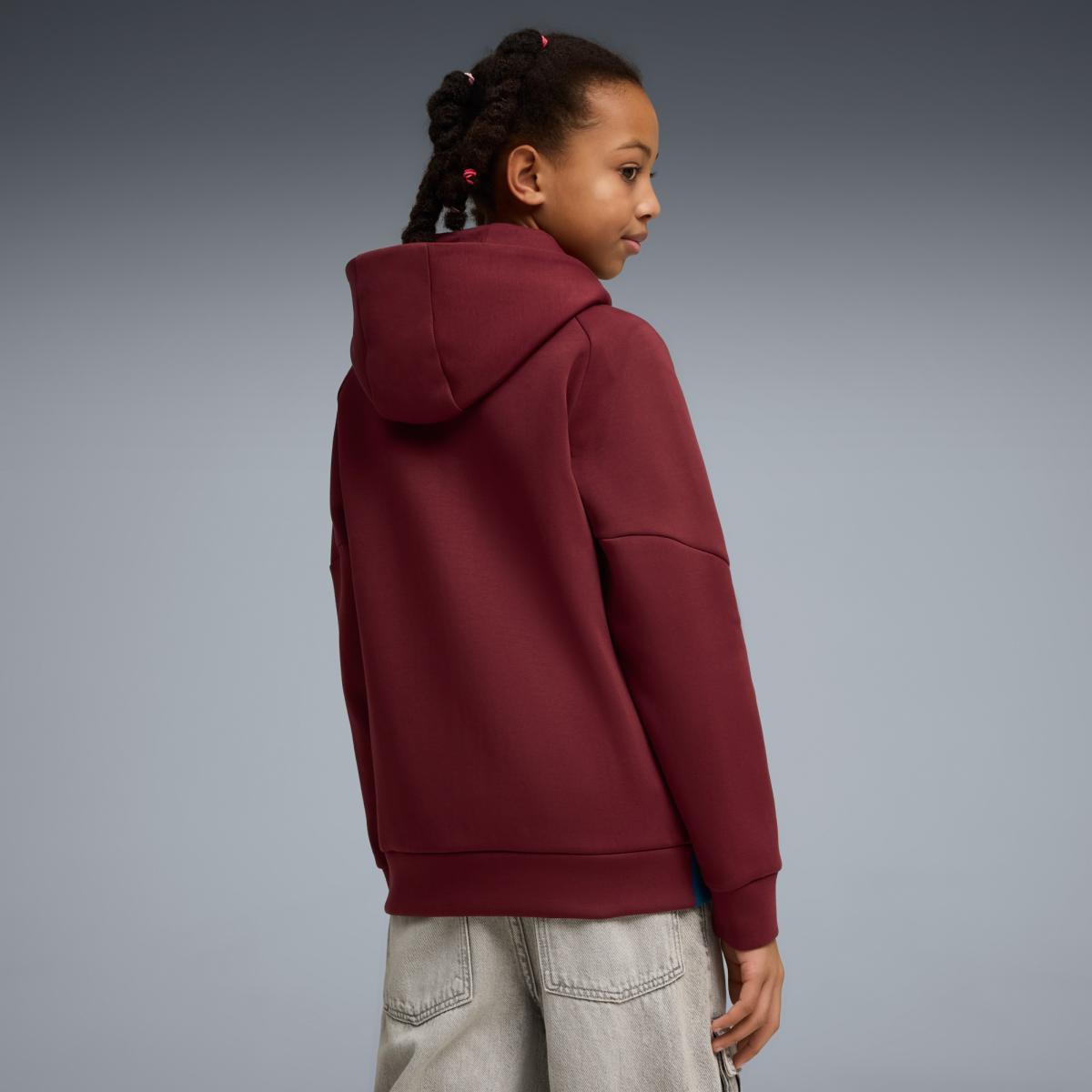 Sweatshirts de Futebol Infantil FPF PUMATECH FZ Jr Puma Vermelho-6