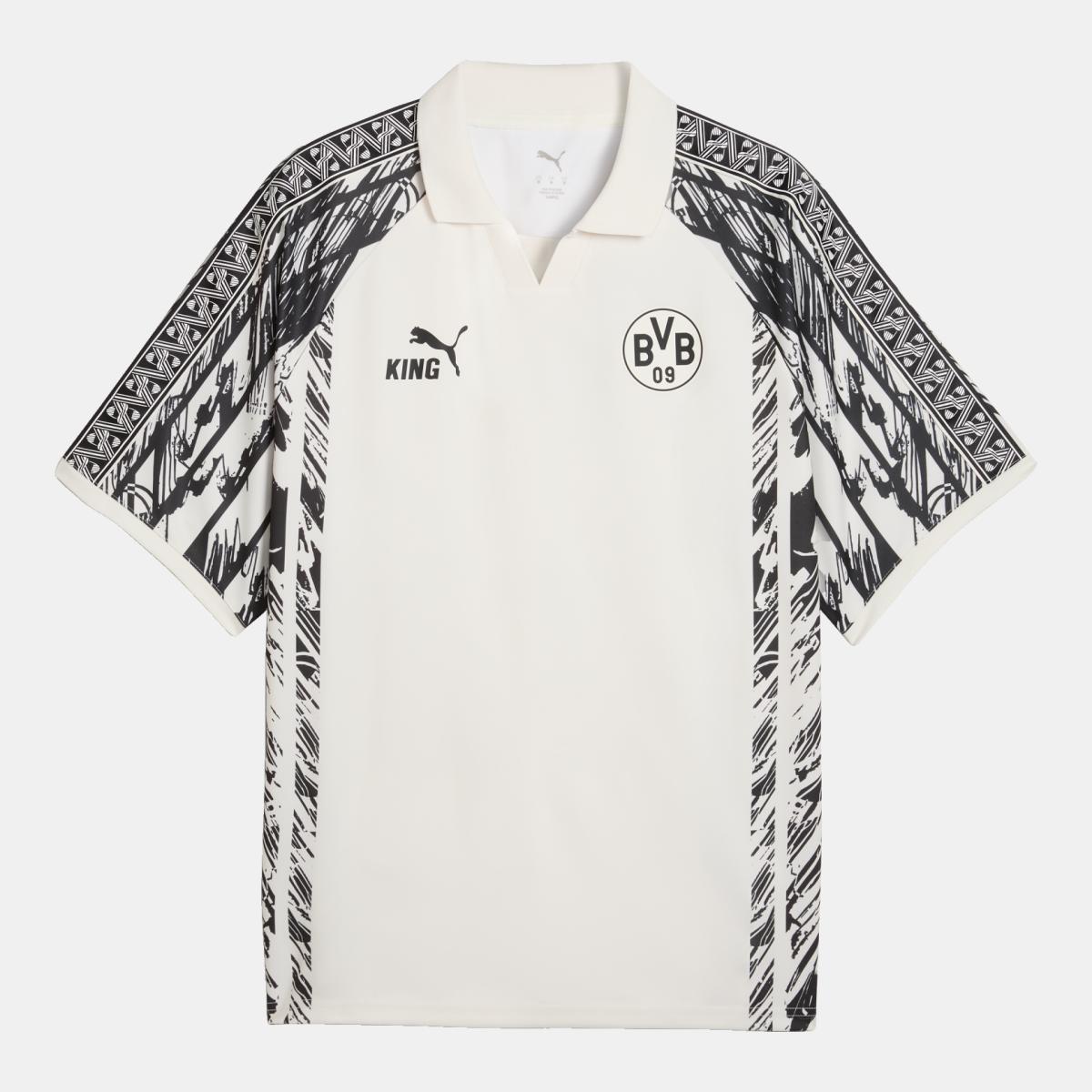 Réplica de Futebol de Homem BVB King Branco-6
