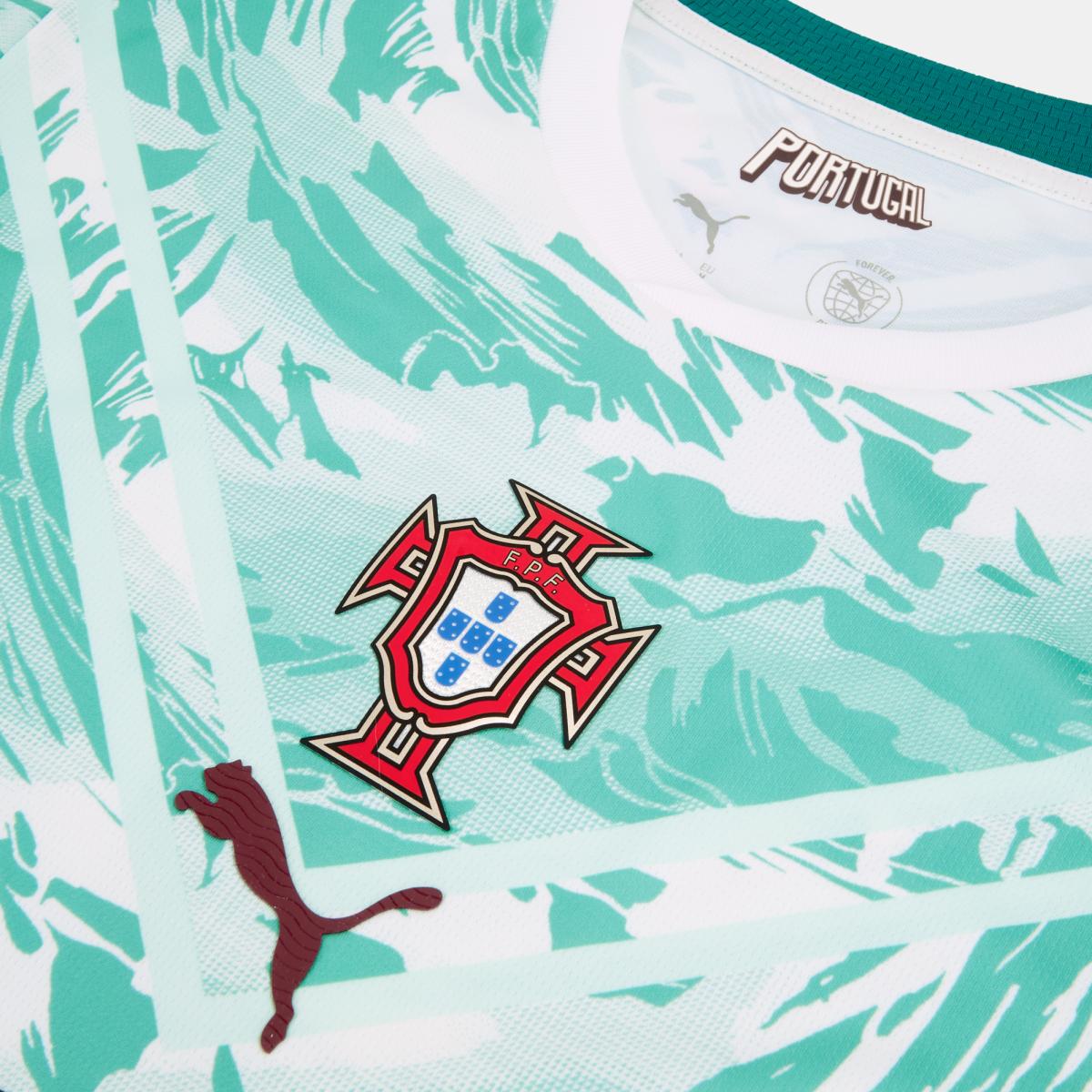 T-shirt 2.º Equipamento Portugal Réplica Cristiano Mundial 2026 Puma Branco-3