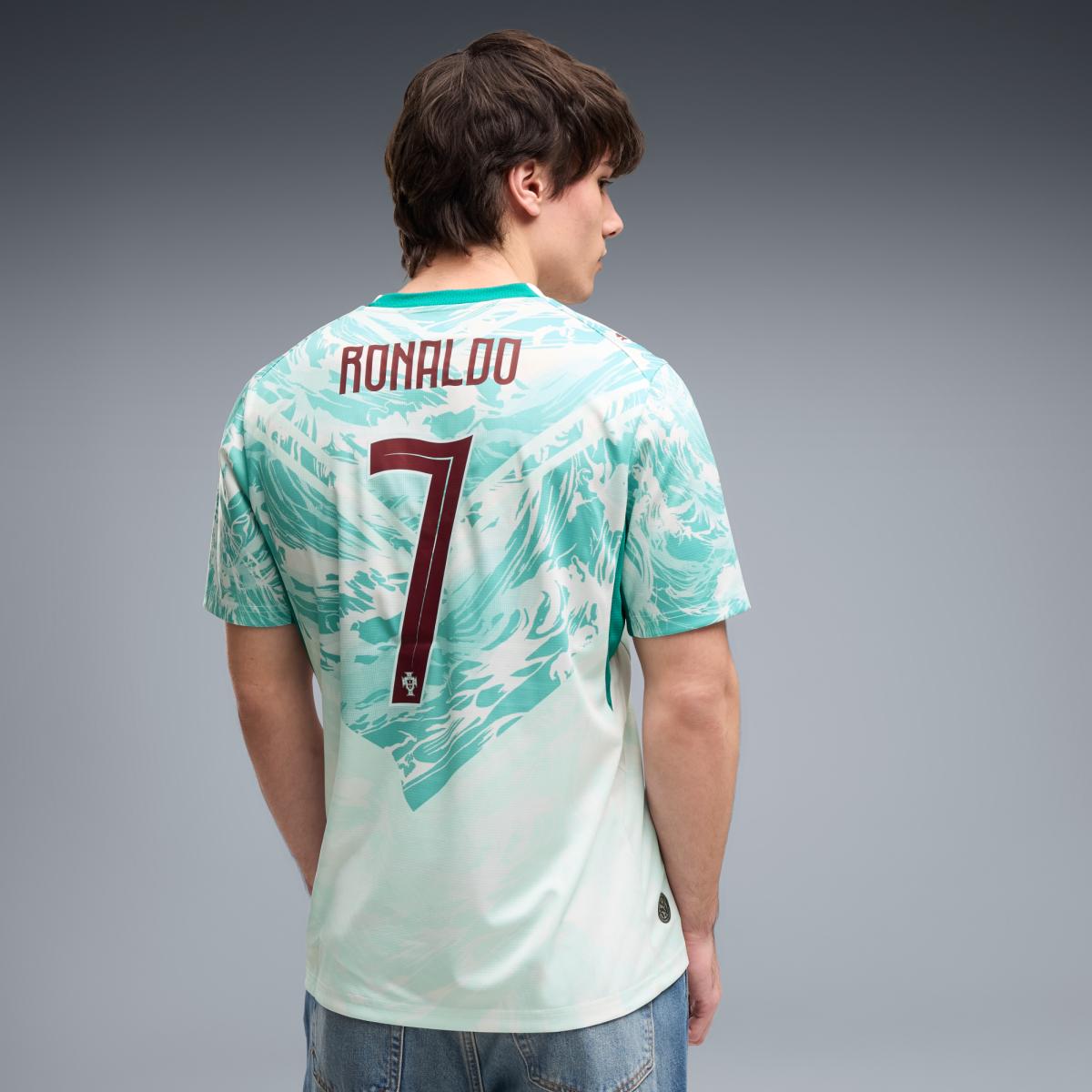 T-shirt 2.º Equipamento Portugal Réplica Cristiano Mundial 2026 Puma Branco-5