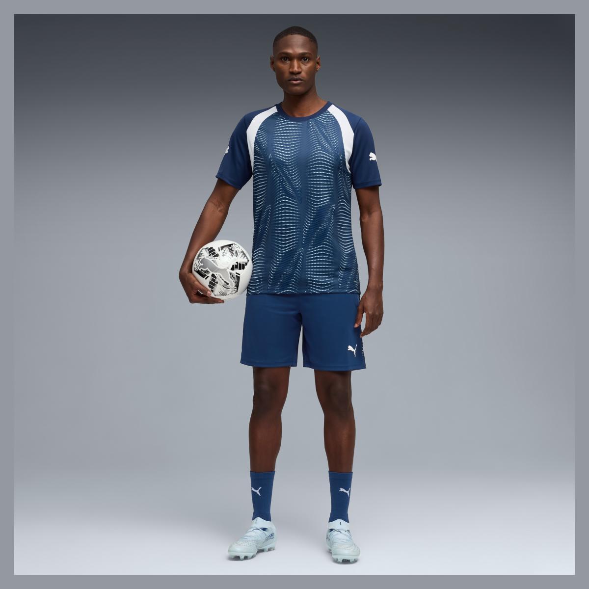 T-shirt de Futebol de Homem individualFINAL Azul-3