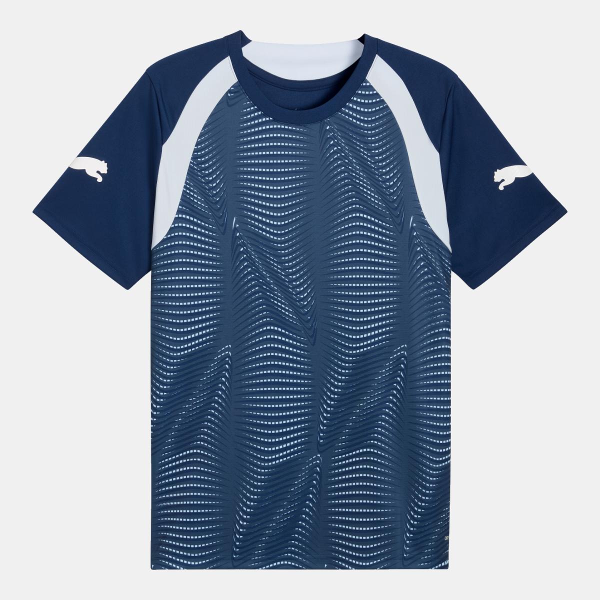 T-shirt de Futebol de Homem individualFINAL Azul-4
