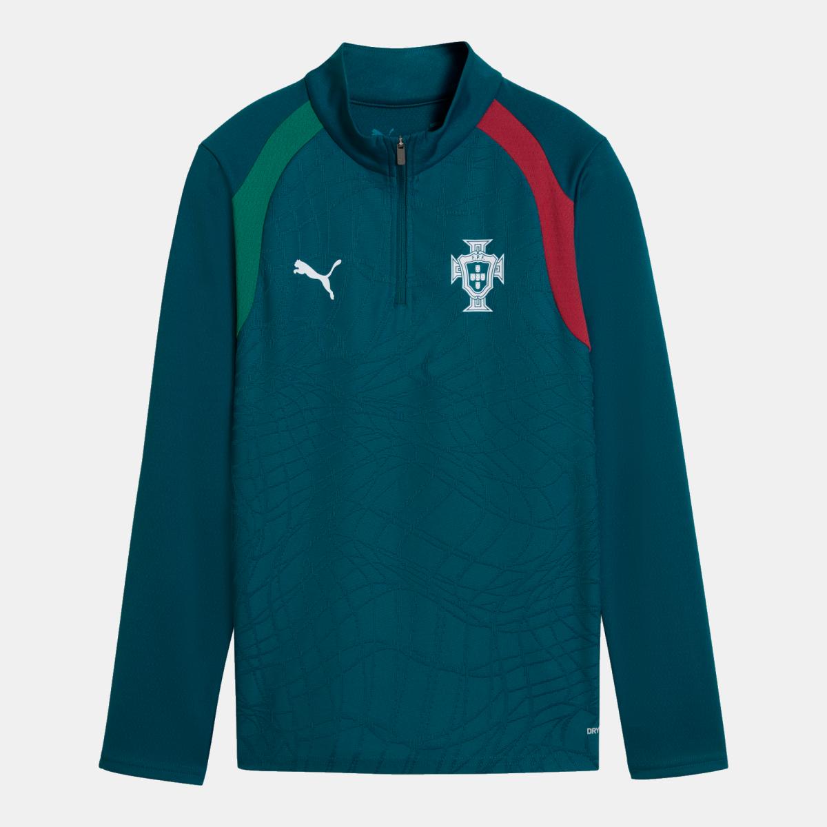 Imagem 0 de T-shirt de Futebol Infantil FPF Training 1/4 Zip Jr Puma