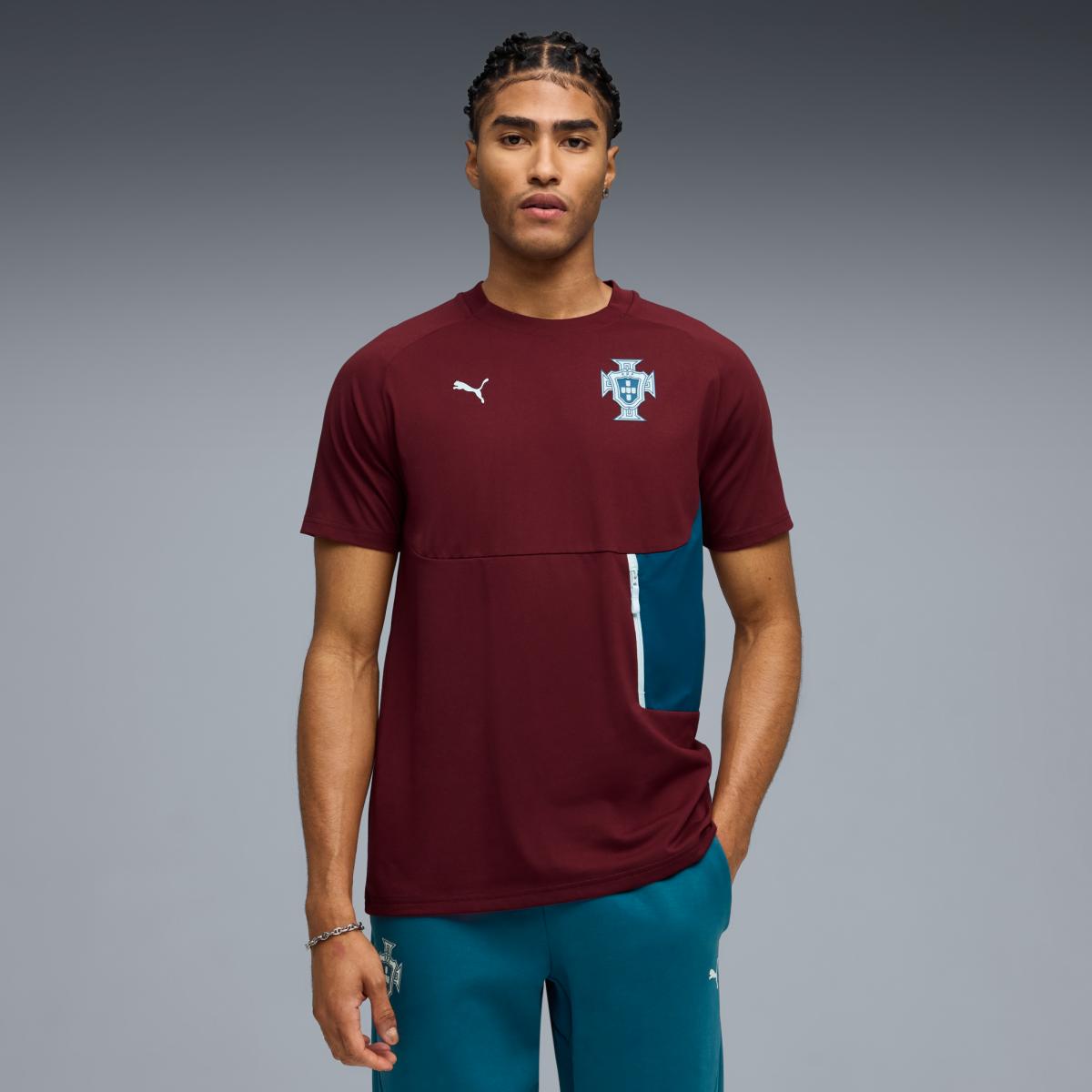 T-shirt PUMATECH da Seleção Nacional de Portugal Vermelho-3