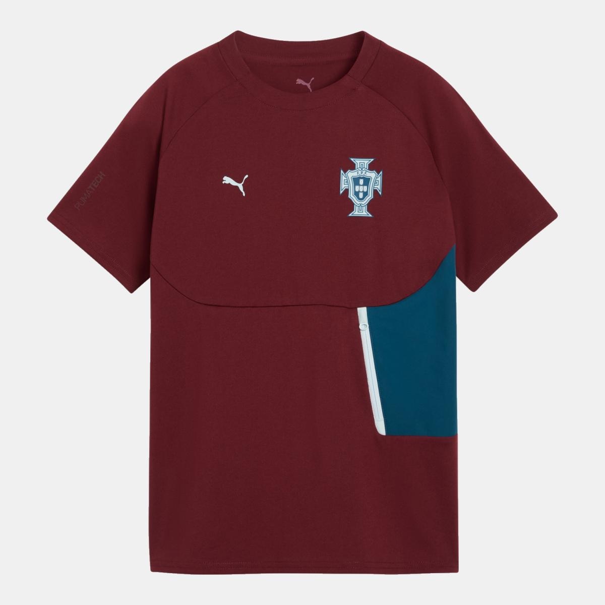 Imagem 0 de T-shirt de Futebol Infantil FPF PUMATECH Pocket Jr Puma