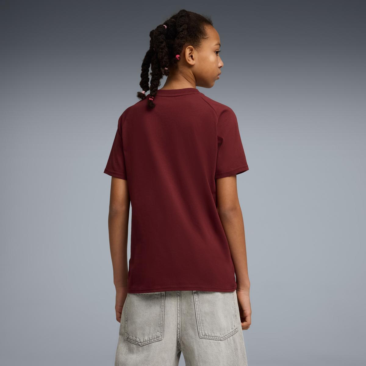 T-shirt de Futebol Infantil FPF PUMATECH Pocket Jr Puma Vermelho-6