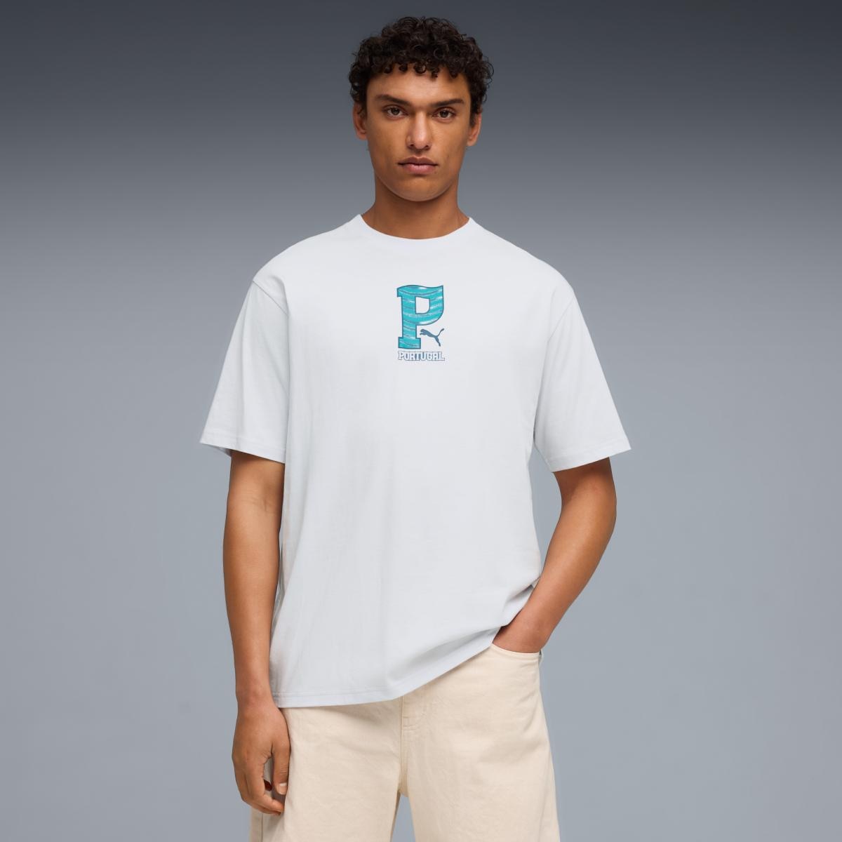 T-Shirt Portugal FtblCulture Puma Cinzento-3