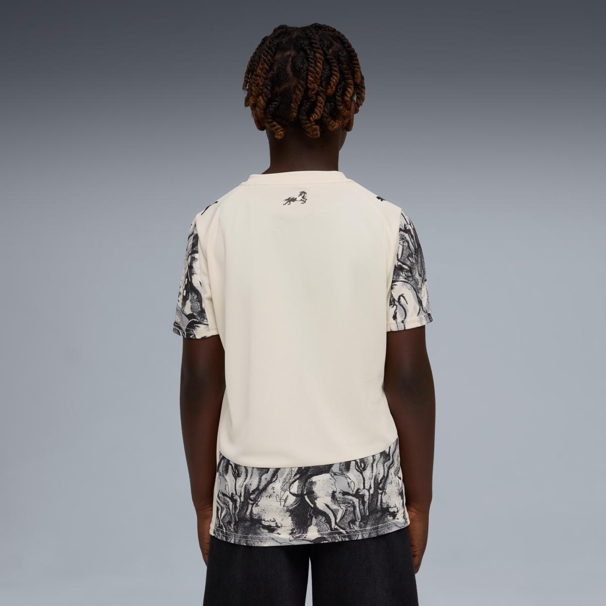 T-shirt de Futebol de Criança MCFC YOH Replica Jr Cinzento-2