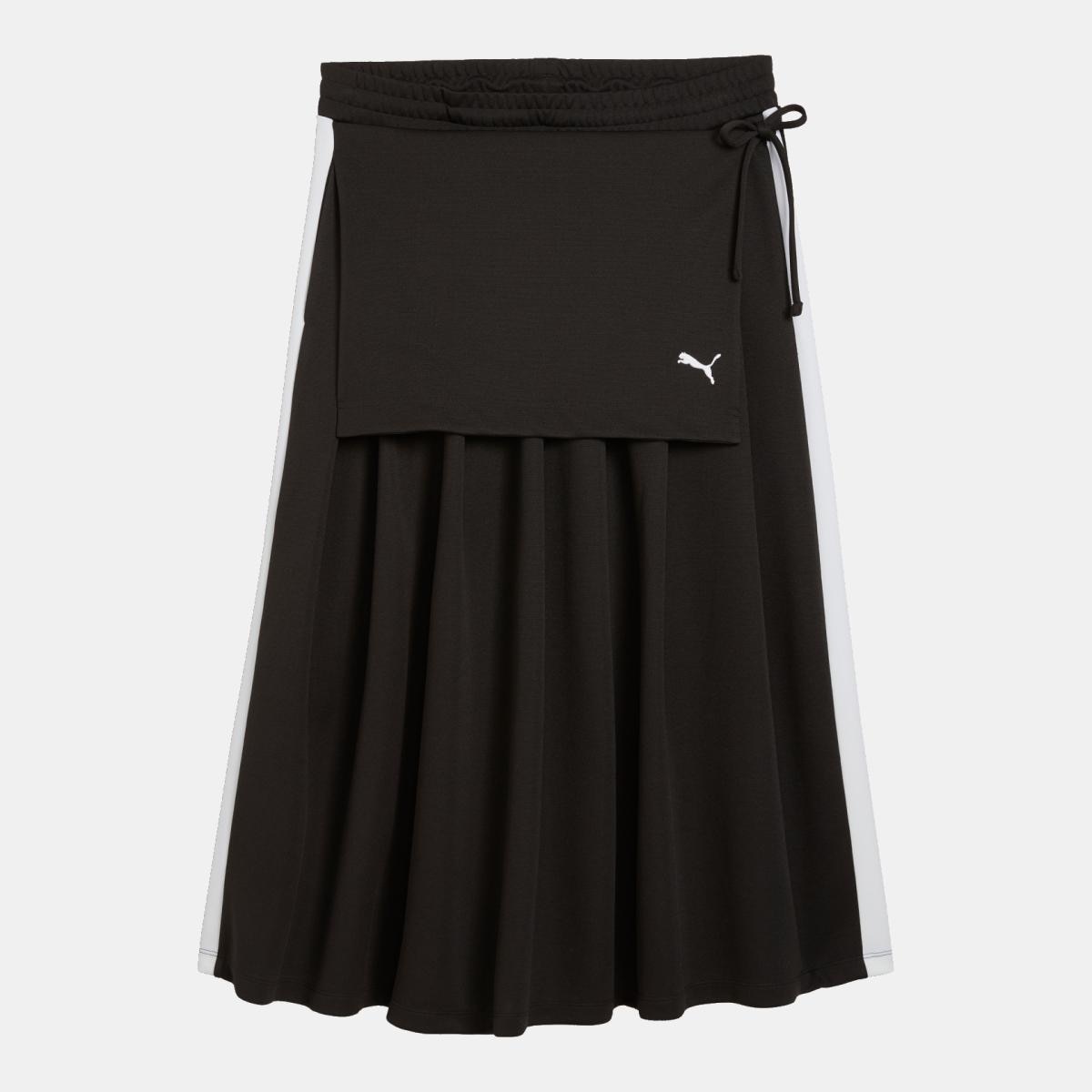 Imagem 0 de Saia Casual de Mulher T7 Midi Pleated