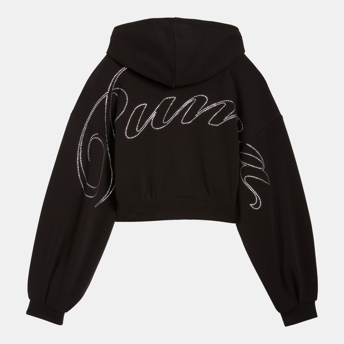Sweatshirt Casual de Mulher Essentials Graphic Preto-2