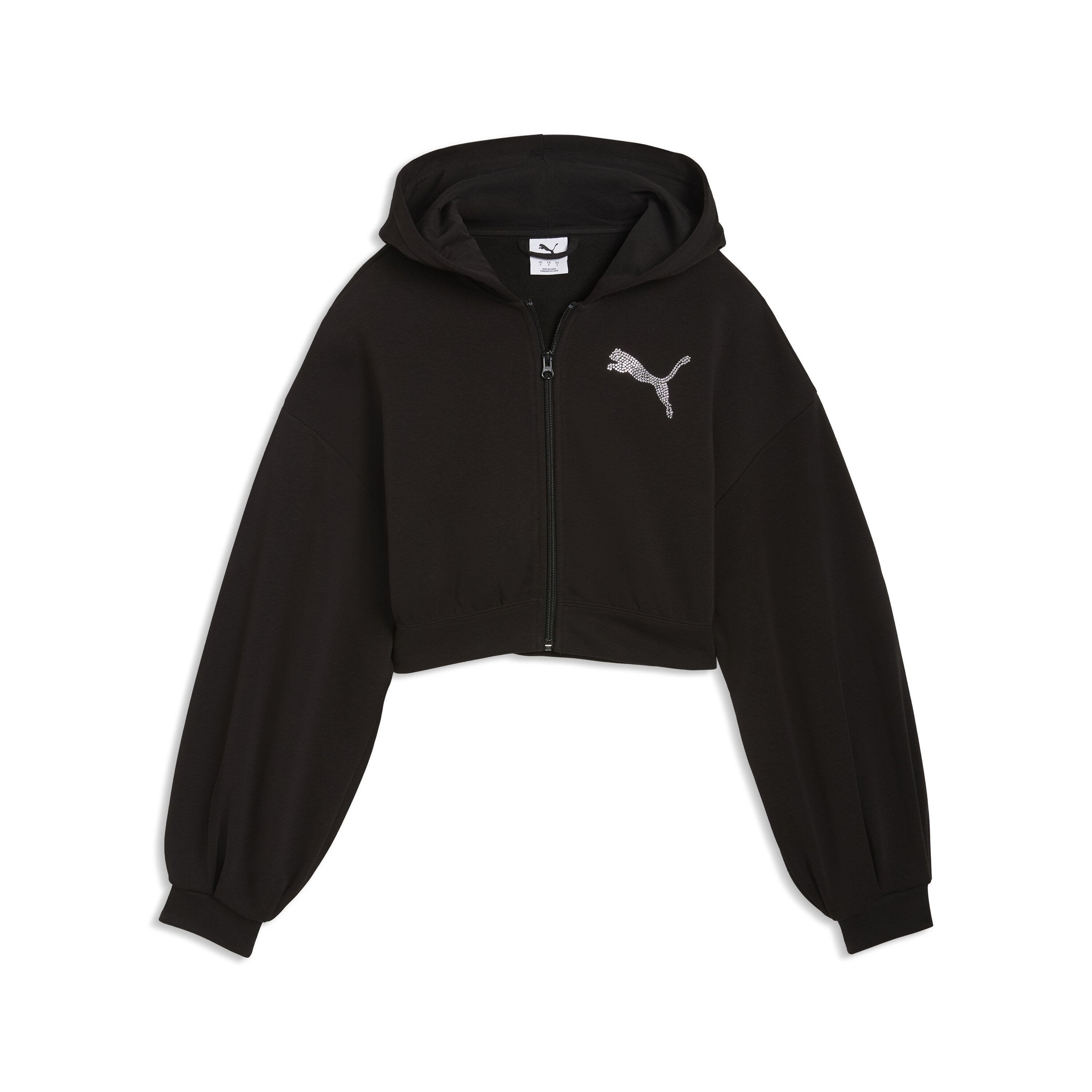 Sweatshirt Casual de Mulher Essentials Graphic Preto-3
