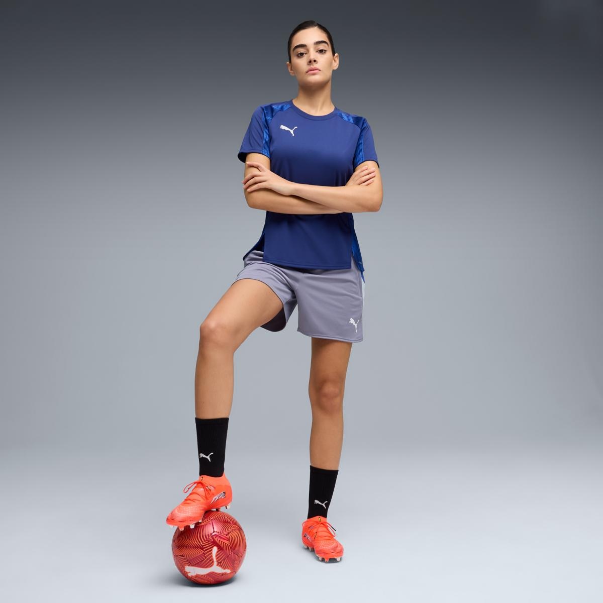 Calções de Futebol de Mulher individualBlaze Cinzento-6