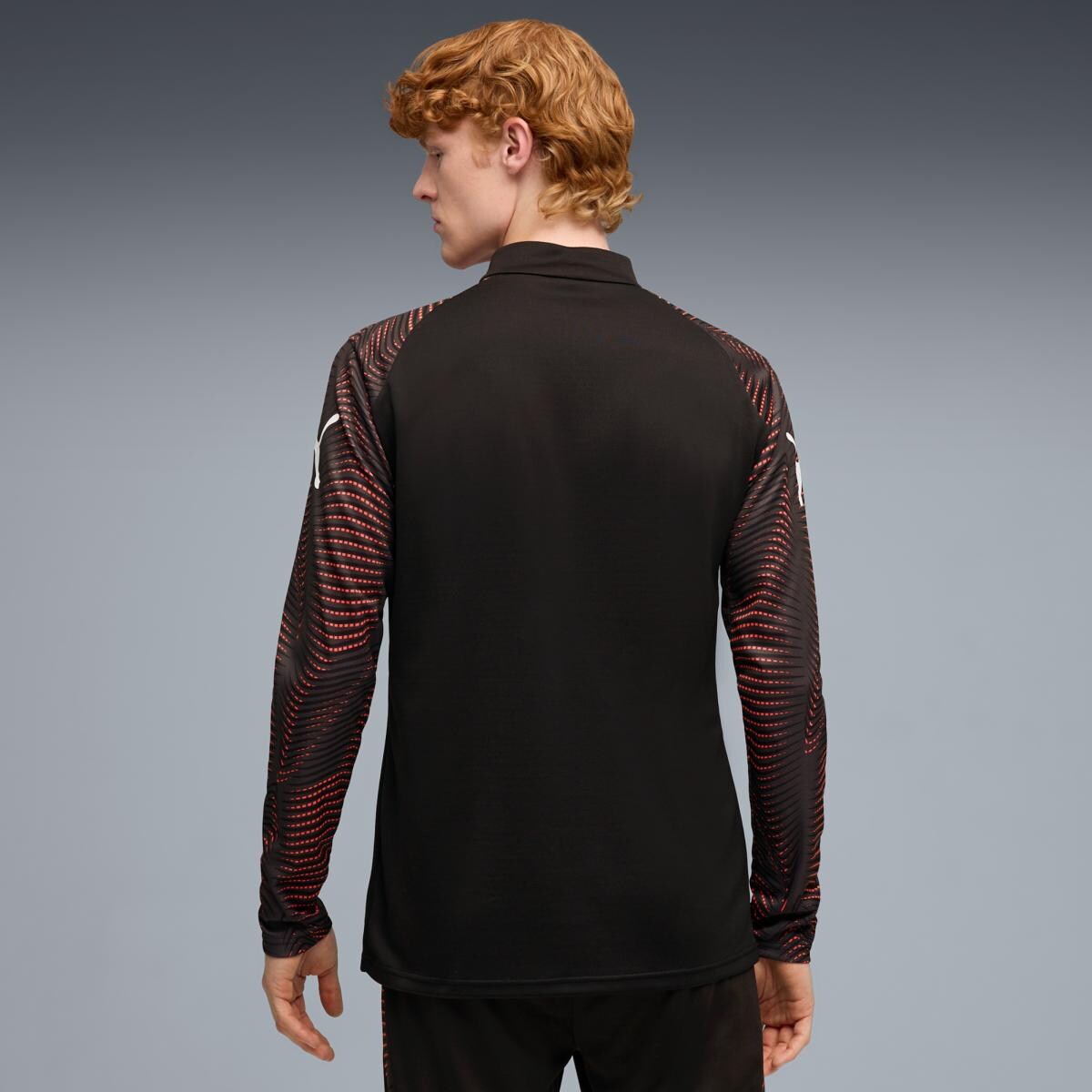 T-shirt de Futebol de Homem individualFinal 1/4 Zip Preto-2