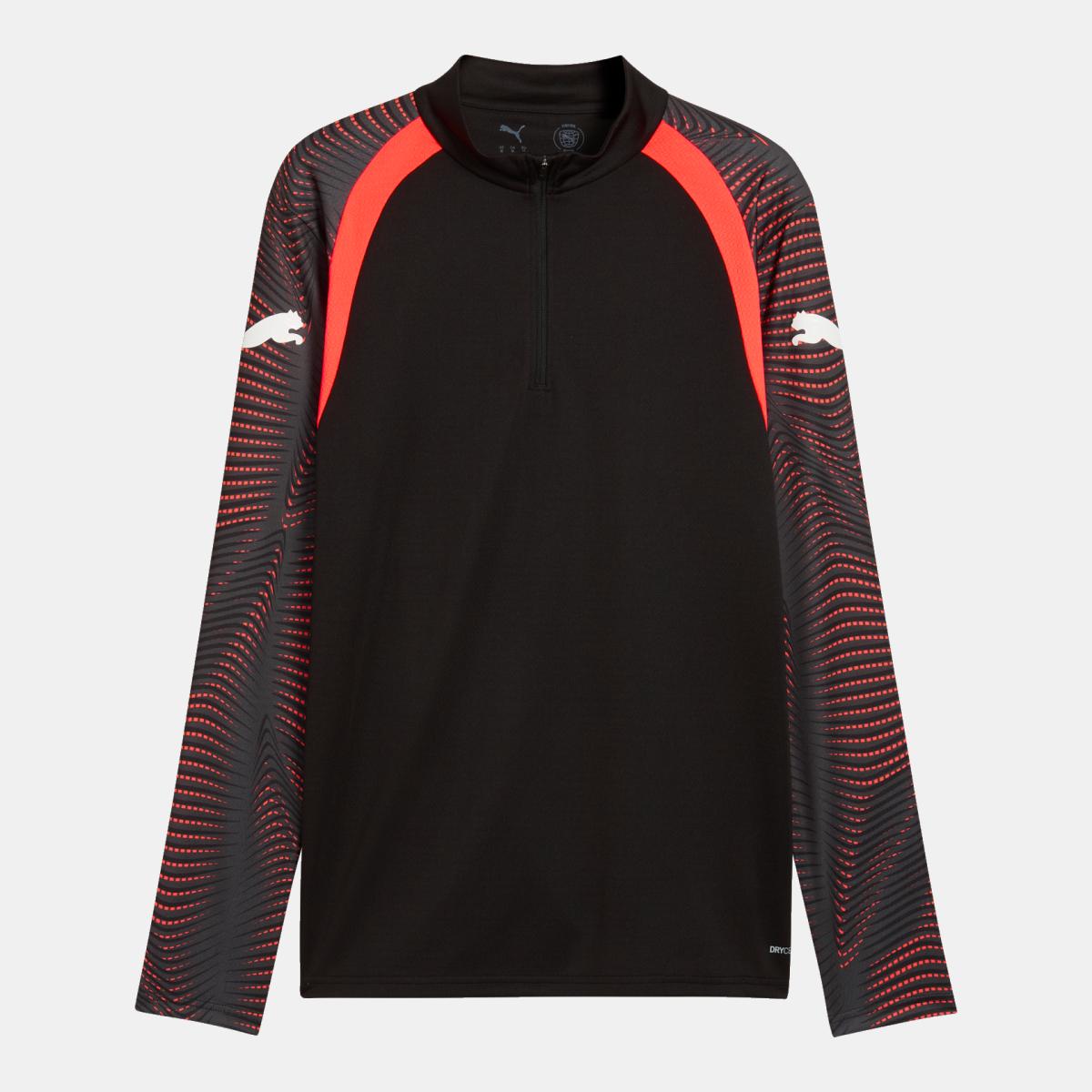 T-shirt de Futebol de Homem individualFinal 1/4 Zip Preto-4