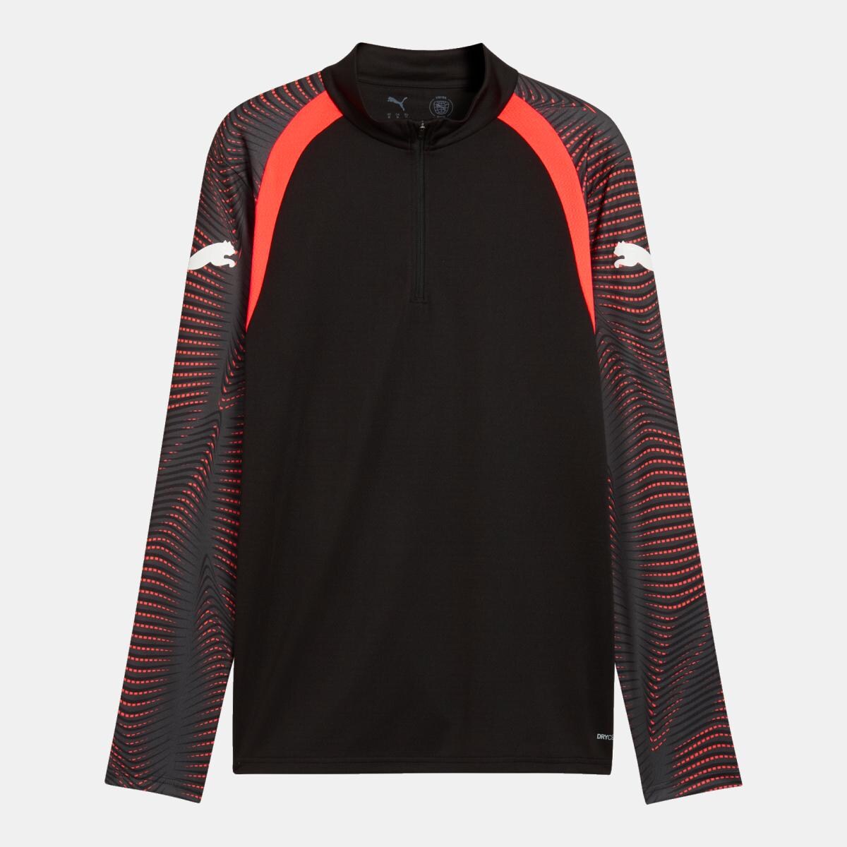 T-shirt de Futebol de Homem individualFinal 1/4 Zip Preto-4