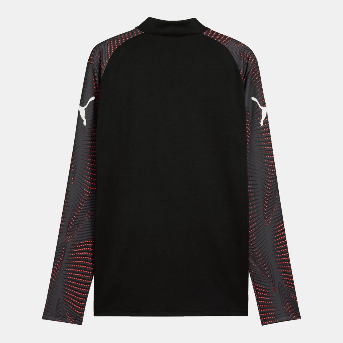 T-shirt de Futebol de Homem individualFinal 1/4 Zip Preto-5