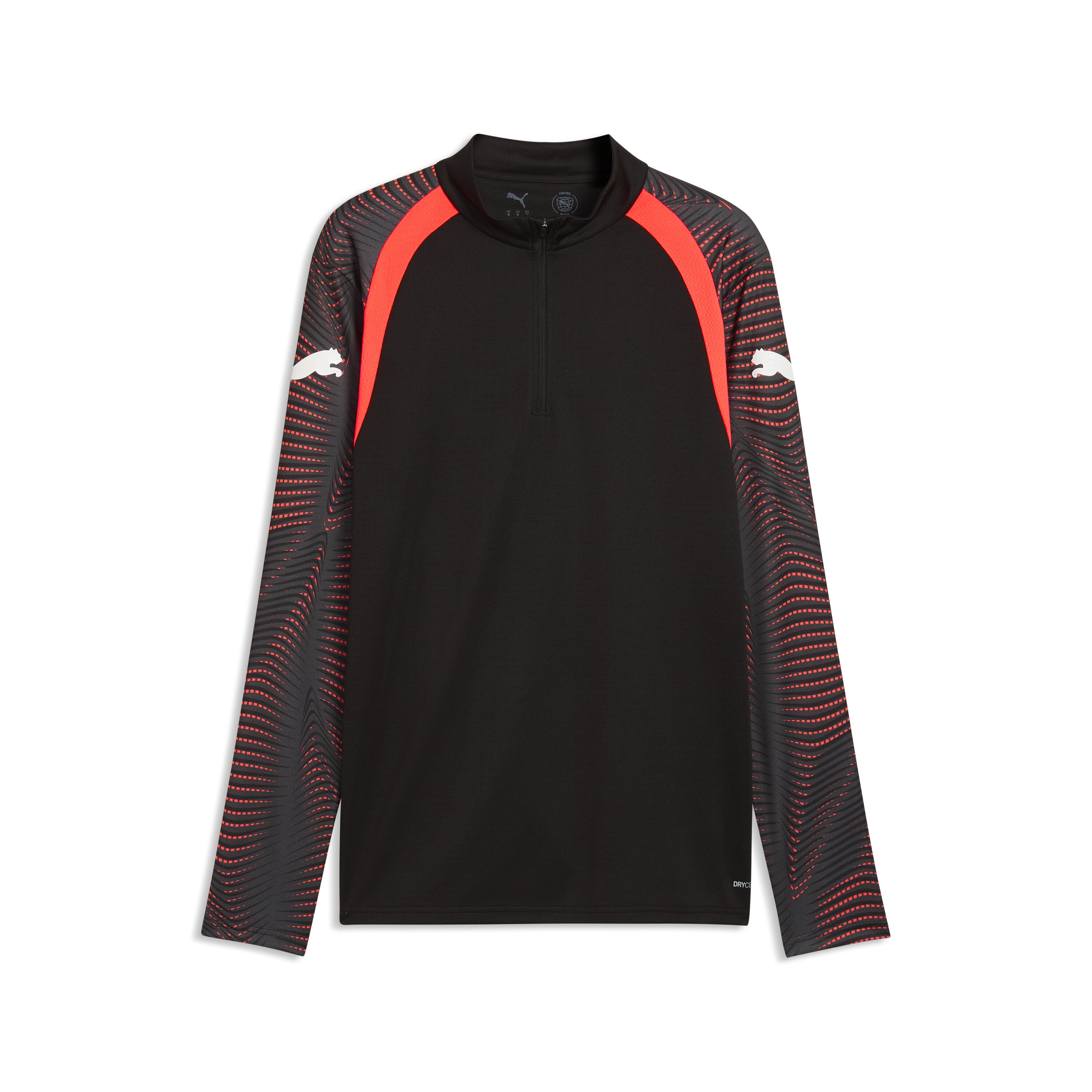 T-shirt de Futebol de Homem individualFinal 1/4 Zip Preto-6