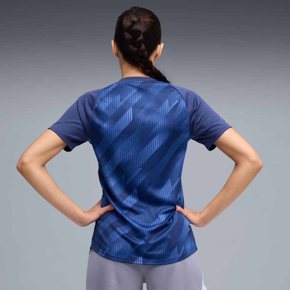 T-shirt de Futebol de Mulher individualBlaze Azul-2