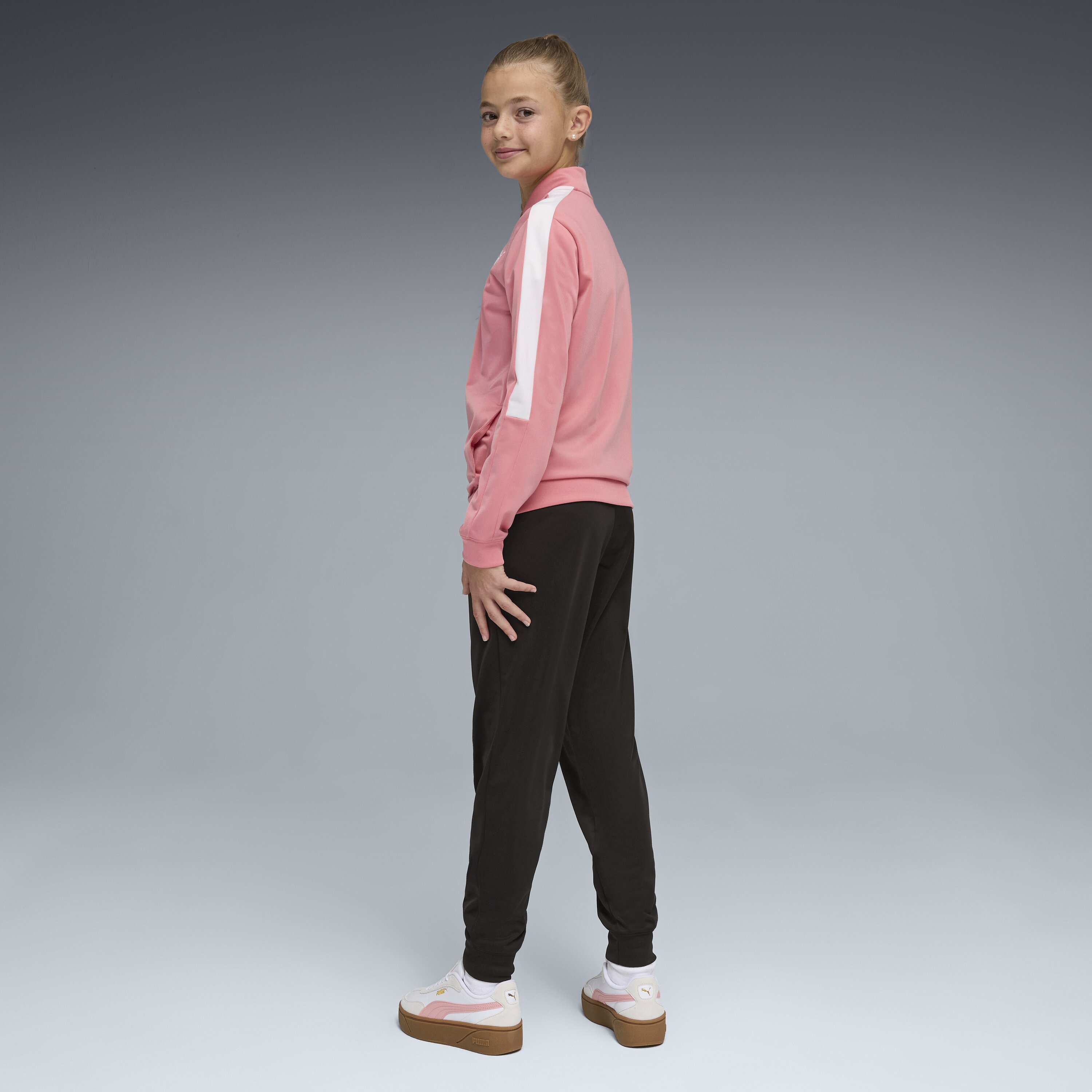 Fato-de-Treino Casual de Criança Poly Baseball Suit G Rosa-2