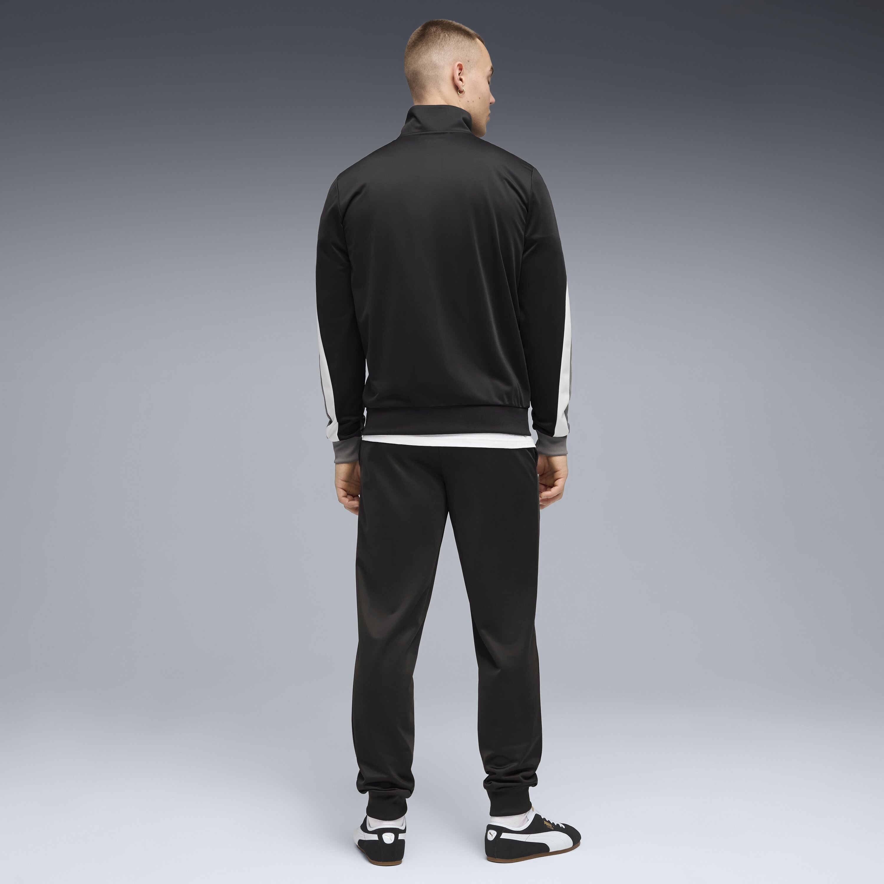 Fato de Treino Casual de Homem Ess Block Poly Suit Preto-2