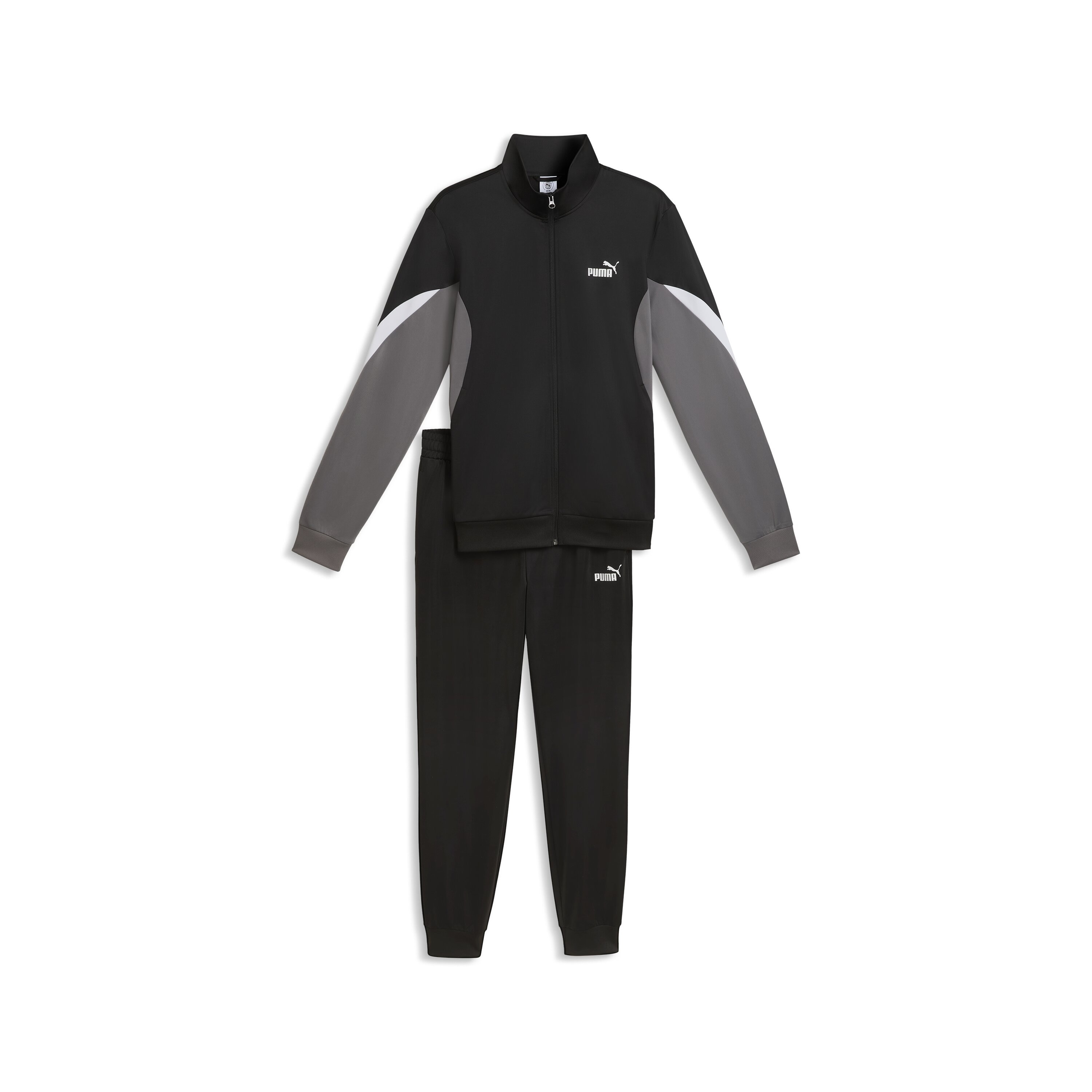 Fato de Treino Casual de Homem Ess Block Poly Suit Preto-5