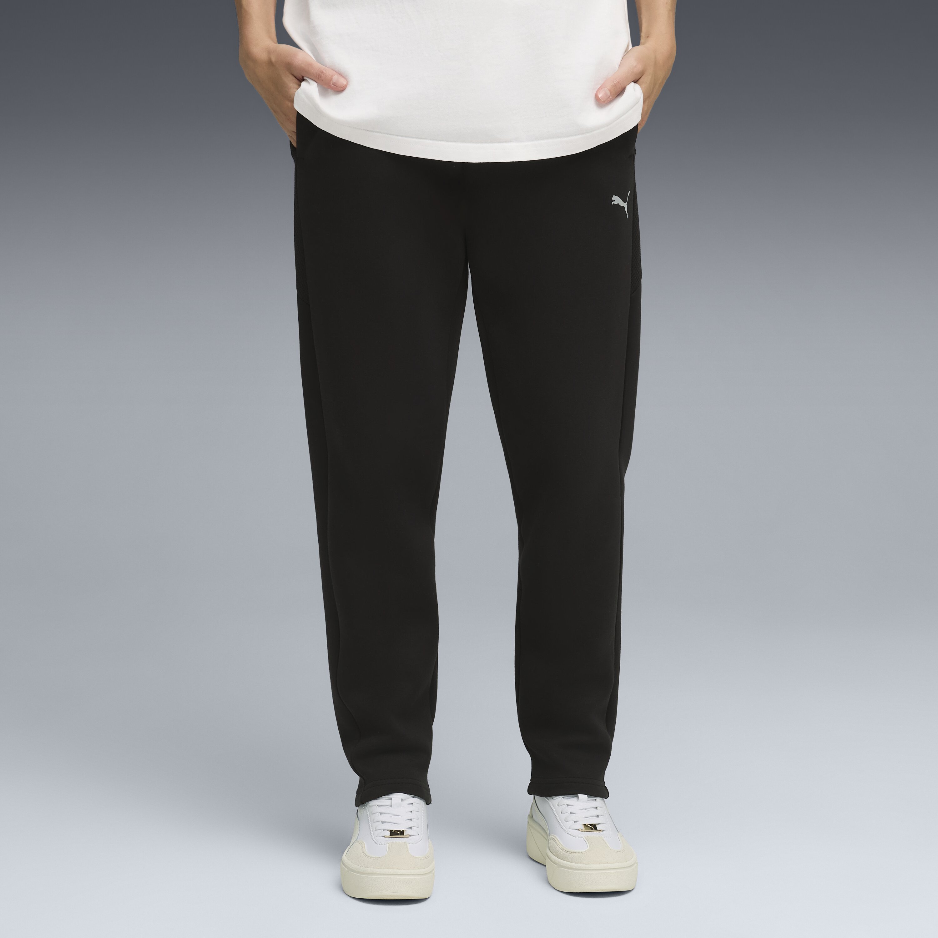 Calças Evostripe Sweatpants DK op de Mulher Preto-1