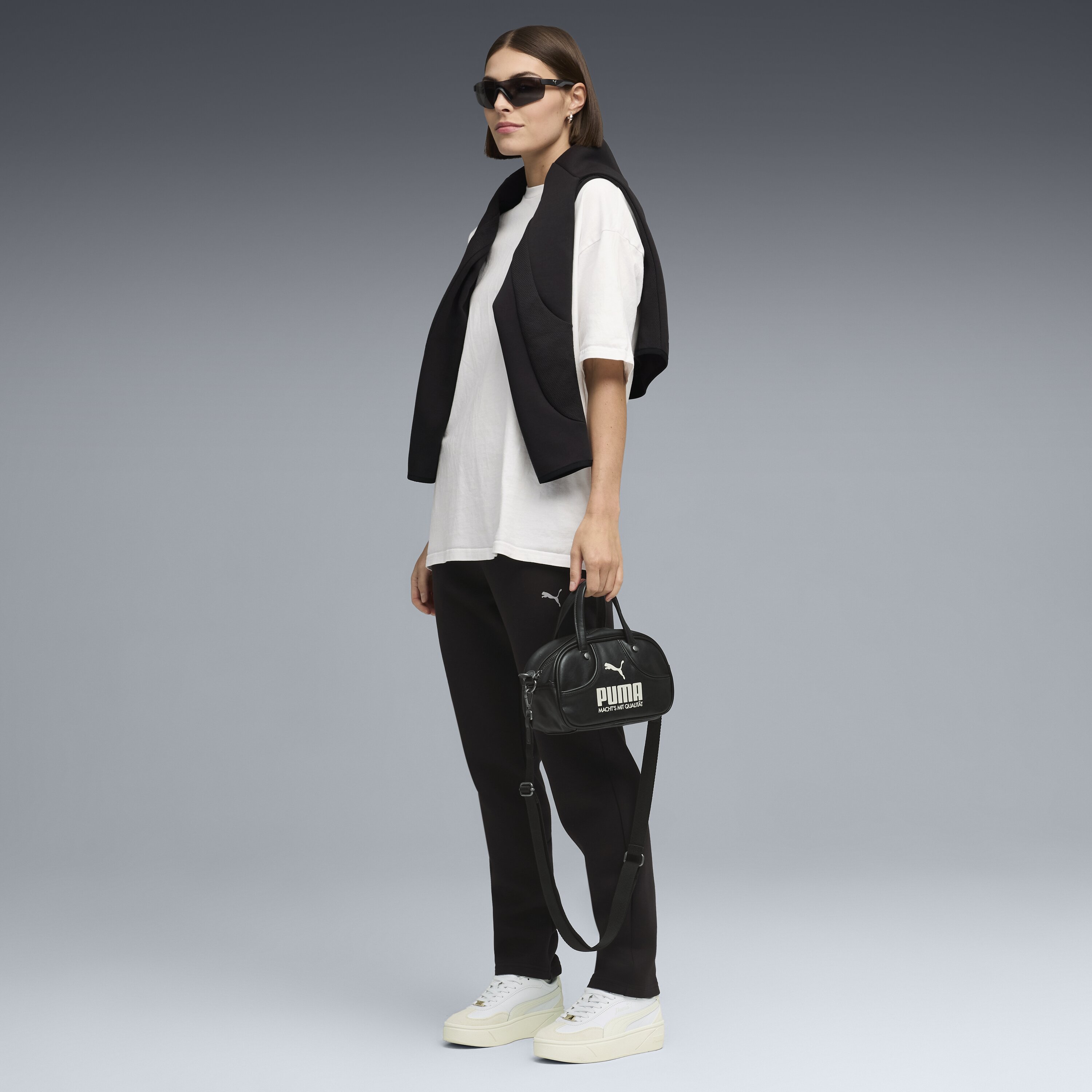 Calças Evostripe Sweatpants DK op de Mulher Preto-3