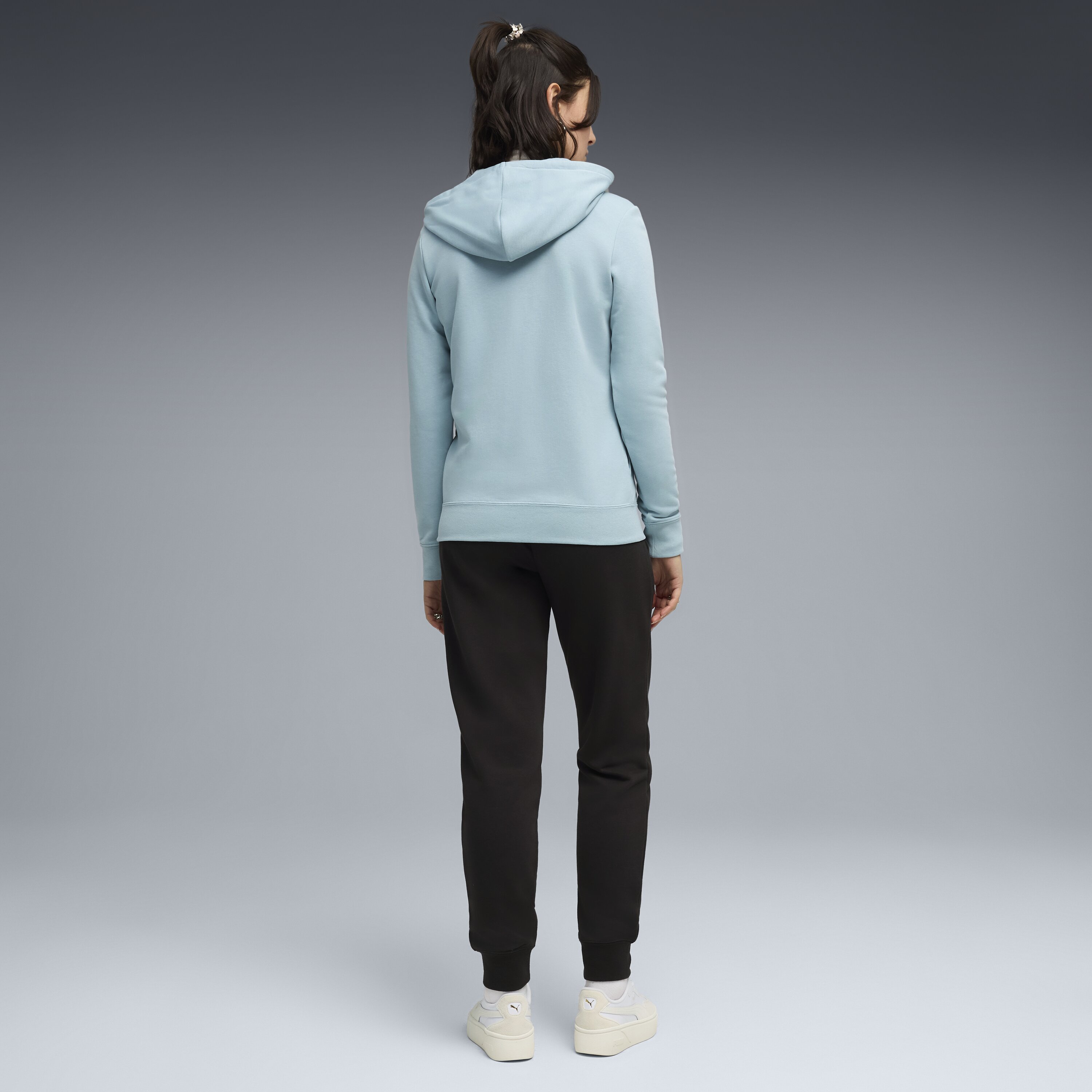 Fato de Treino Casual de Mulher Hooded Sweat Suit cl Azul-2