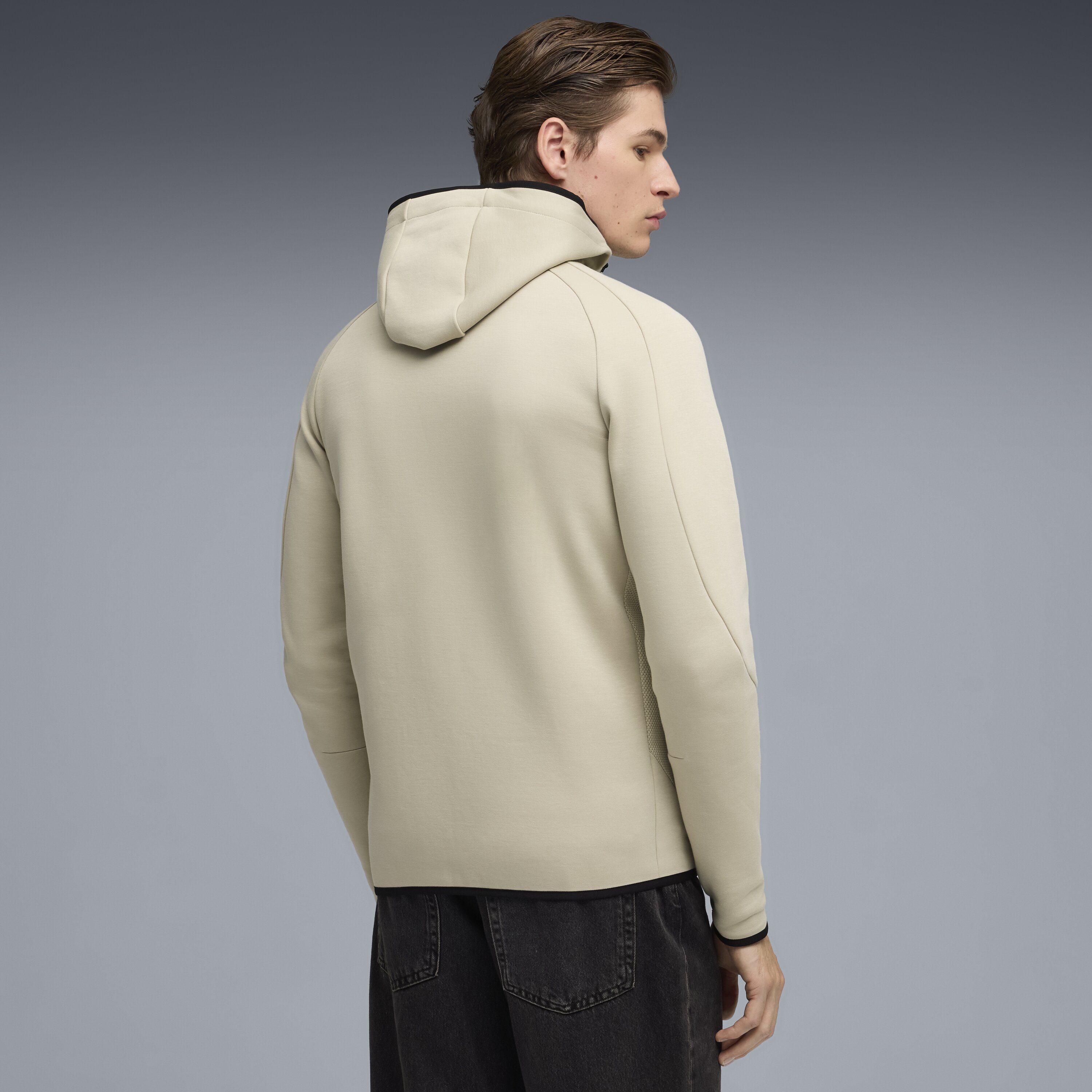 Sweatshirt Evostripe FZ Hoodie DK de Homem Castanho-2