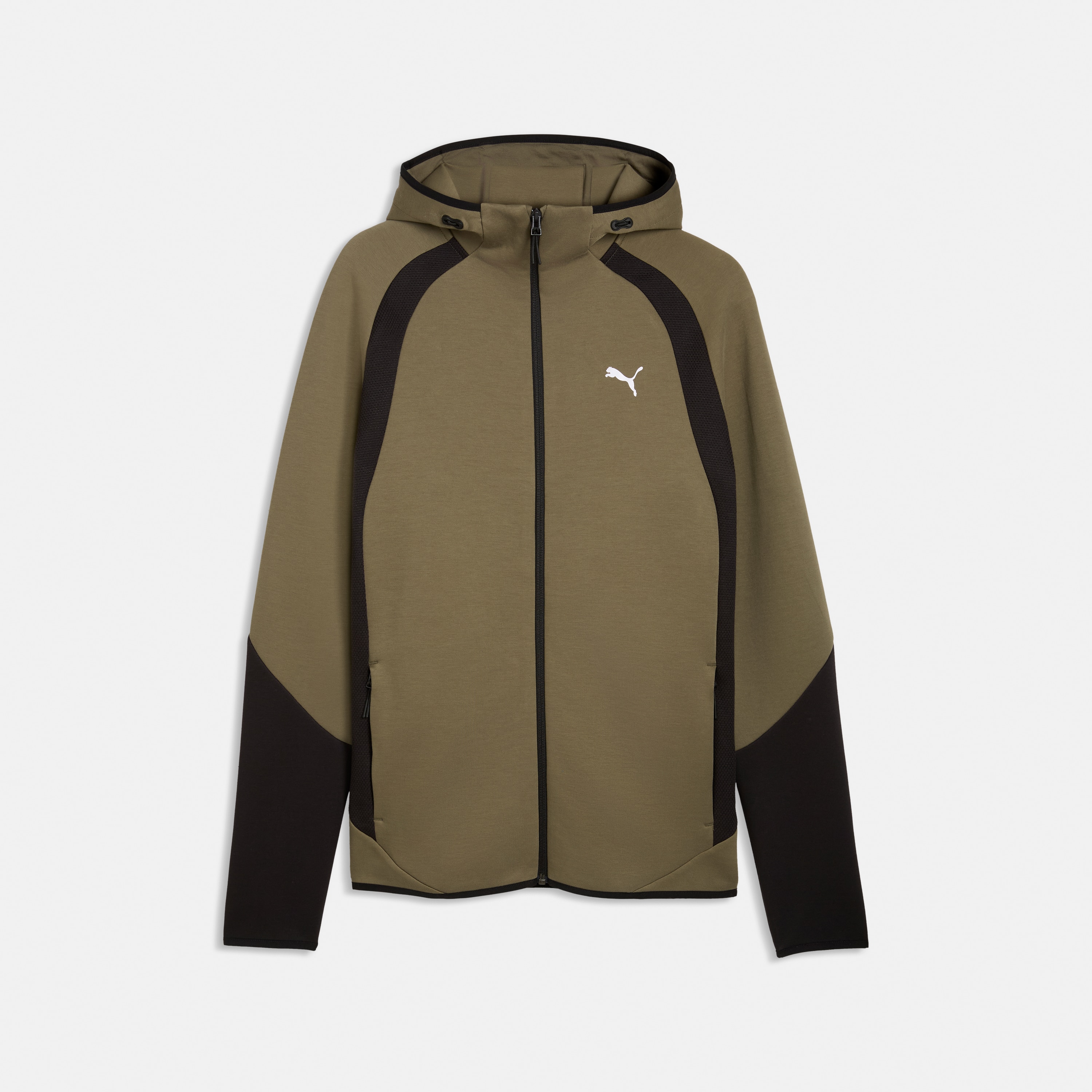Sweatshirt Evostripe FZ Hoodie DK de Homem Verde-4