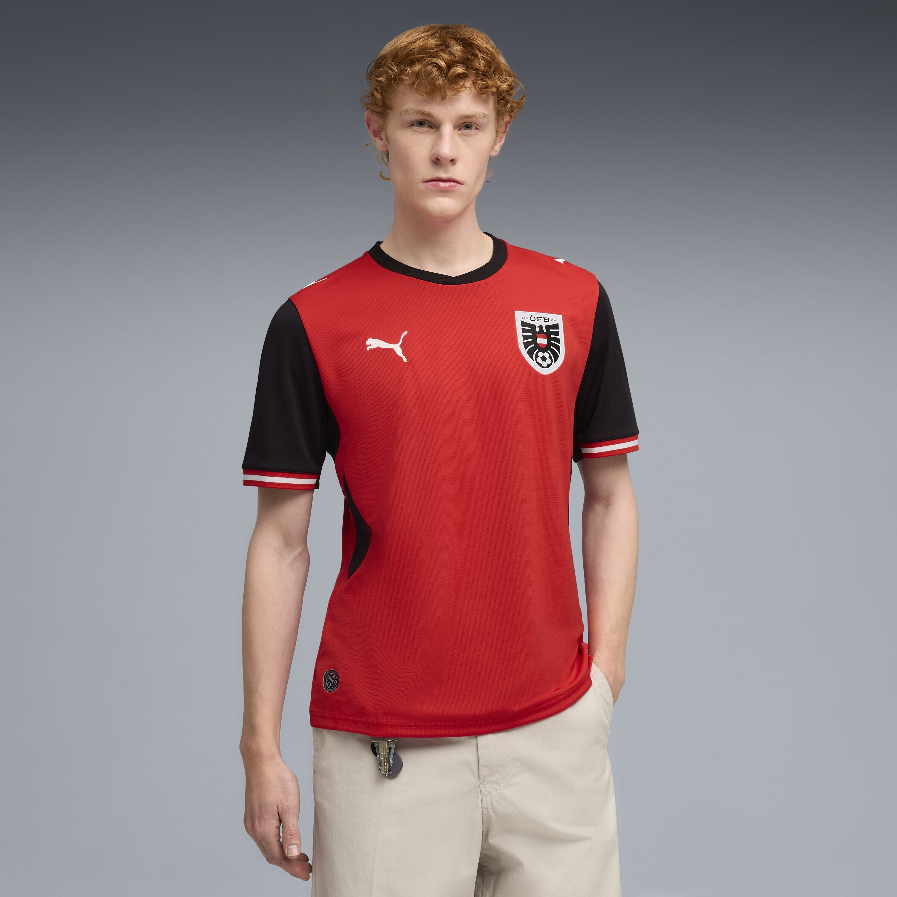 Imagem 0 de T-shirt de Homem 1.º Equipamento Áustria Mundial 2026