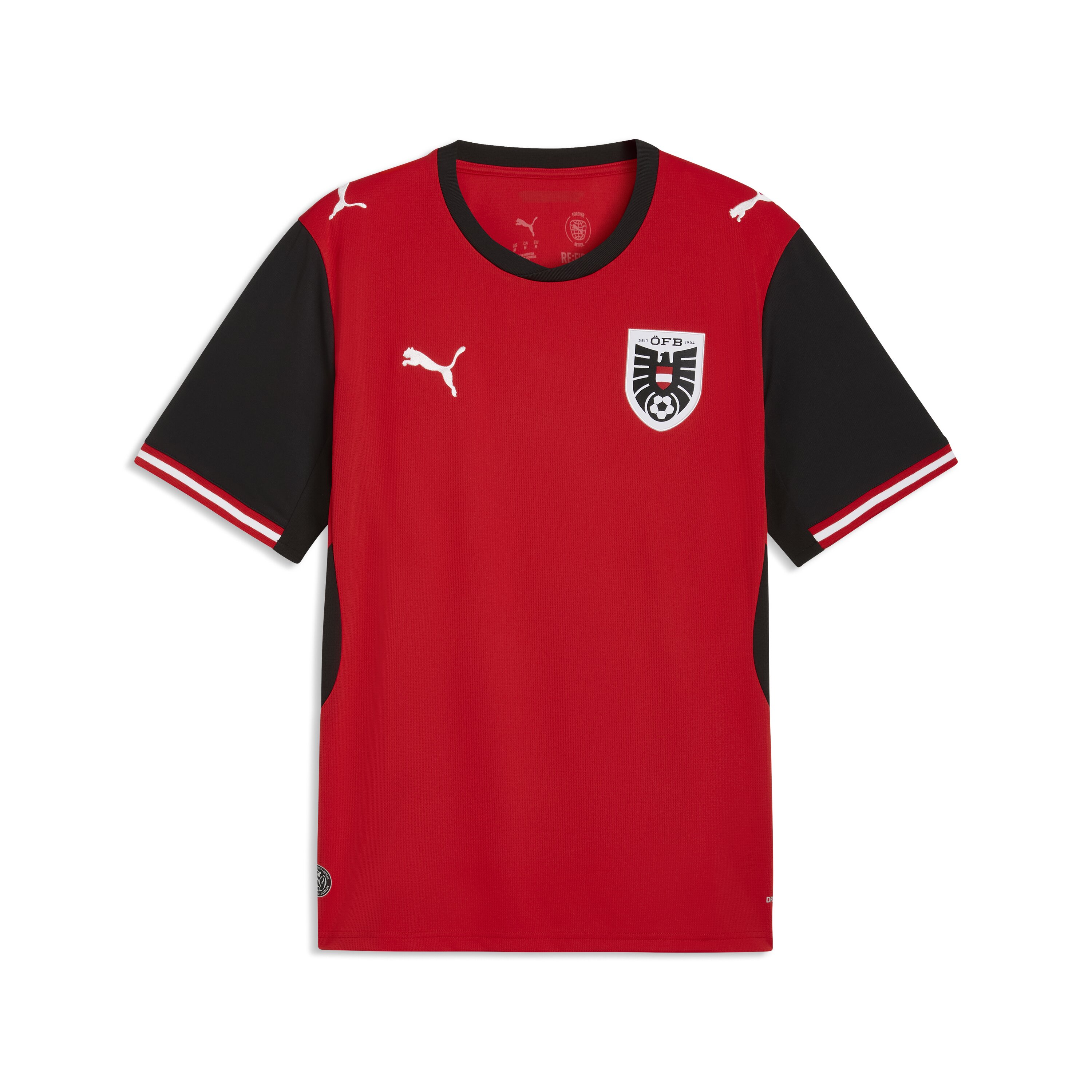 T-shirt de Homem 1.º Equipamento Áustria Mundial 2026 Preto-7