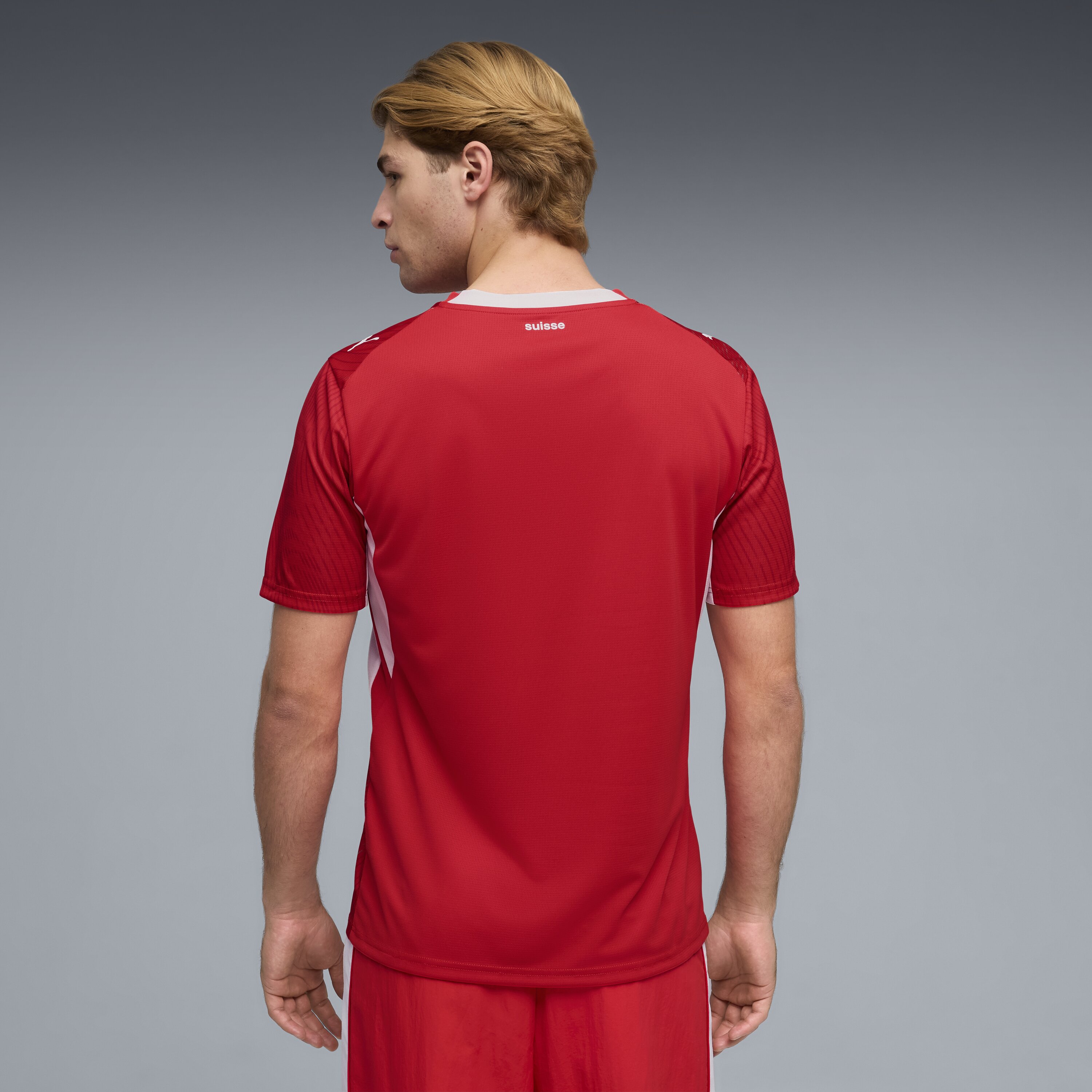 T-shirt de Homem 1.º Equipamento Suíça Mundial 2026 Branco-2