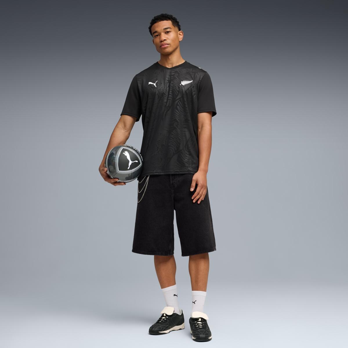 T-shirt de Homem 1.º Equipamento Nova Zelândia Mundial 2026 Preto-5