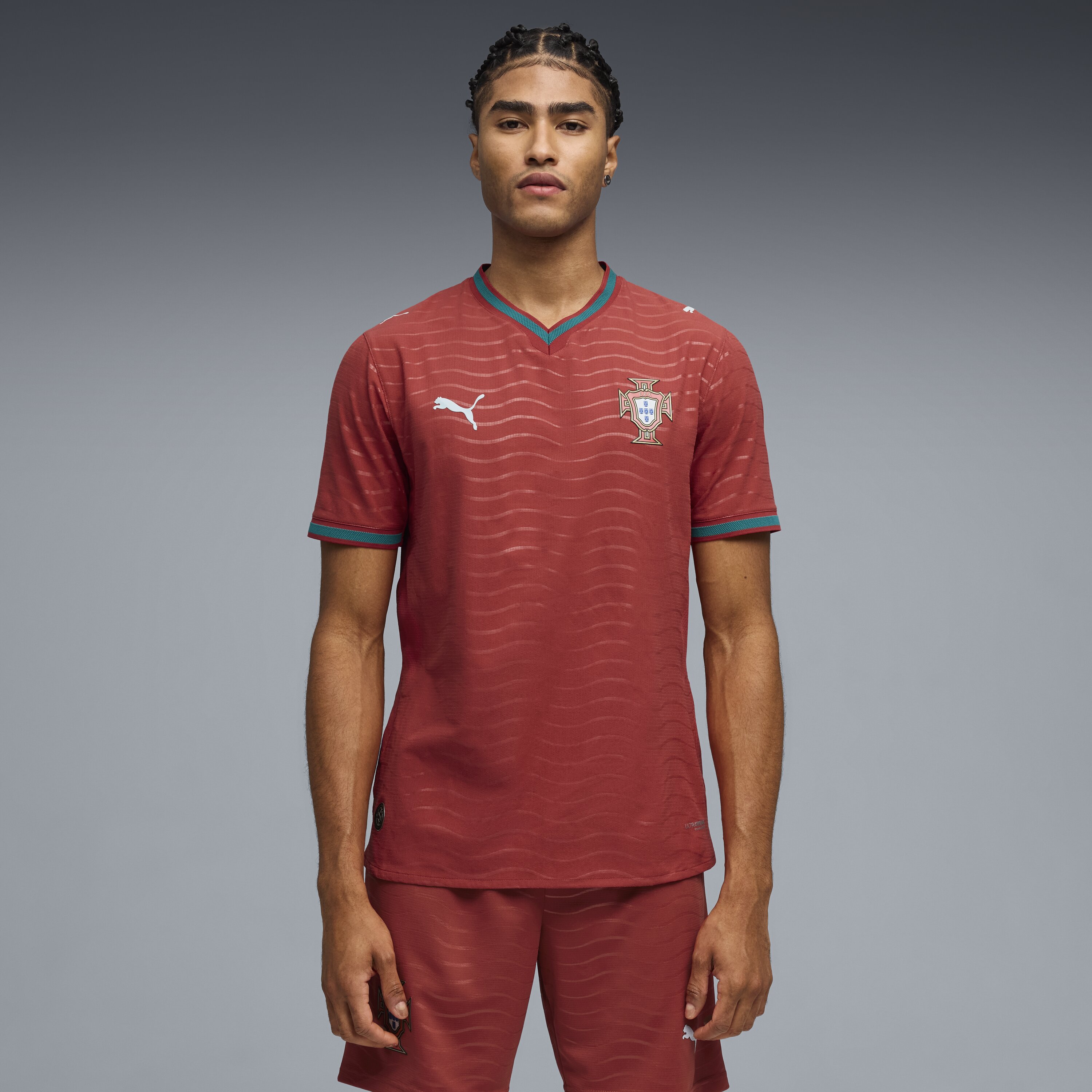 Imagem 0 de T-shirt de Homem 1.º Equipamento Portugal Mundial Authentic 2026