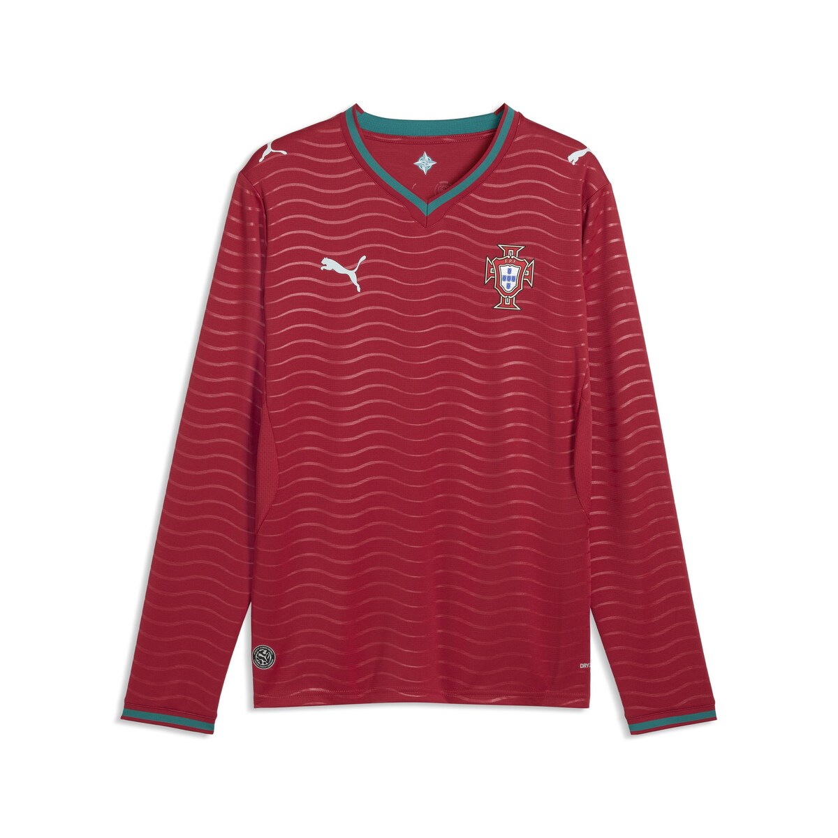 Camisola de Manga Comprida de Homem 1.º Equipamento Portugal Mundial 2026 Verde / Vermelho-8