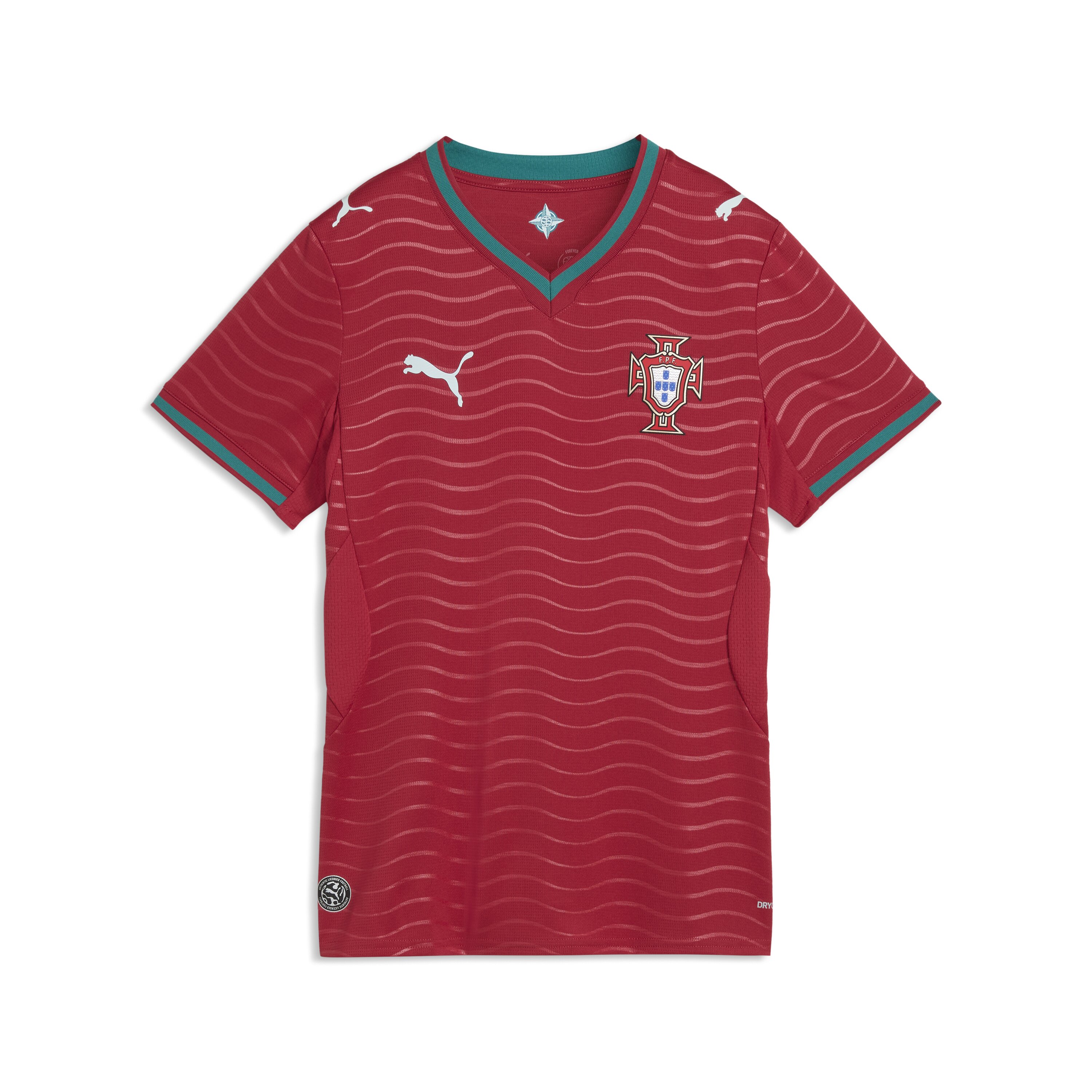 T-shirt de Mulher 1.º Equipamento Portugal Mundial 2026 Verde / Vermelho-8