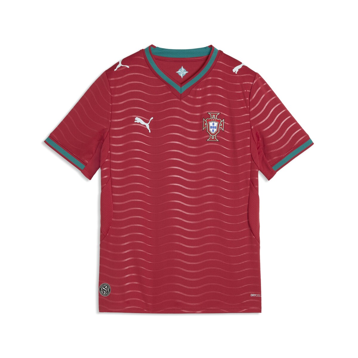 T-shirt de Criança 1.º Equipamento Portugal Mundial 2026 Verde-7