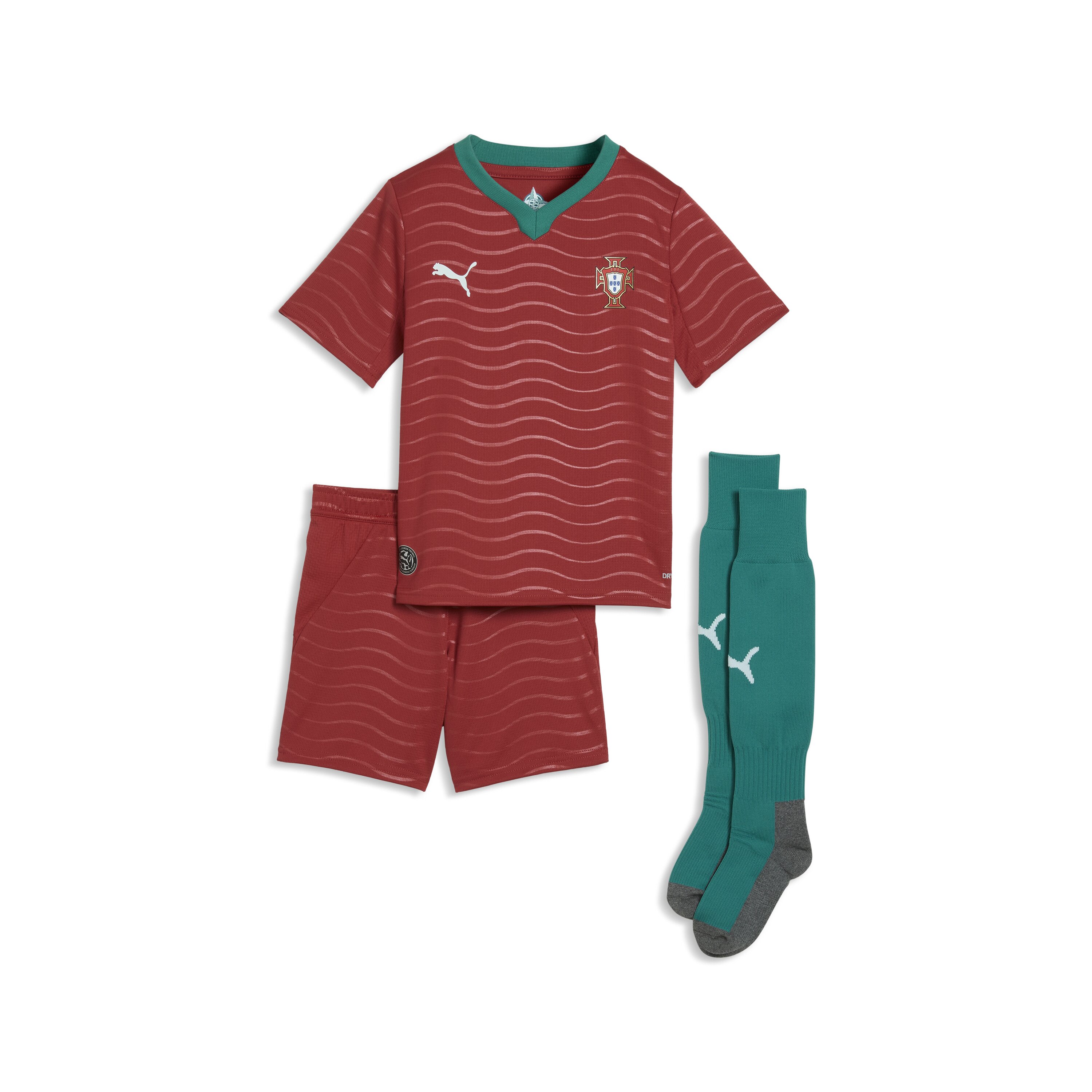Fato de Treino de Criança 1.º Equipamento Portugal Mundial 2026 Verde-3