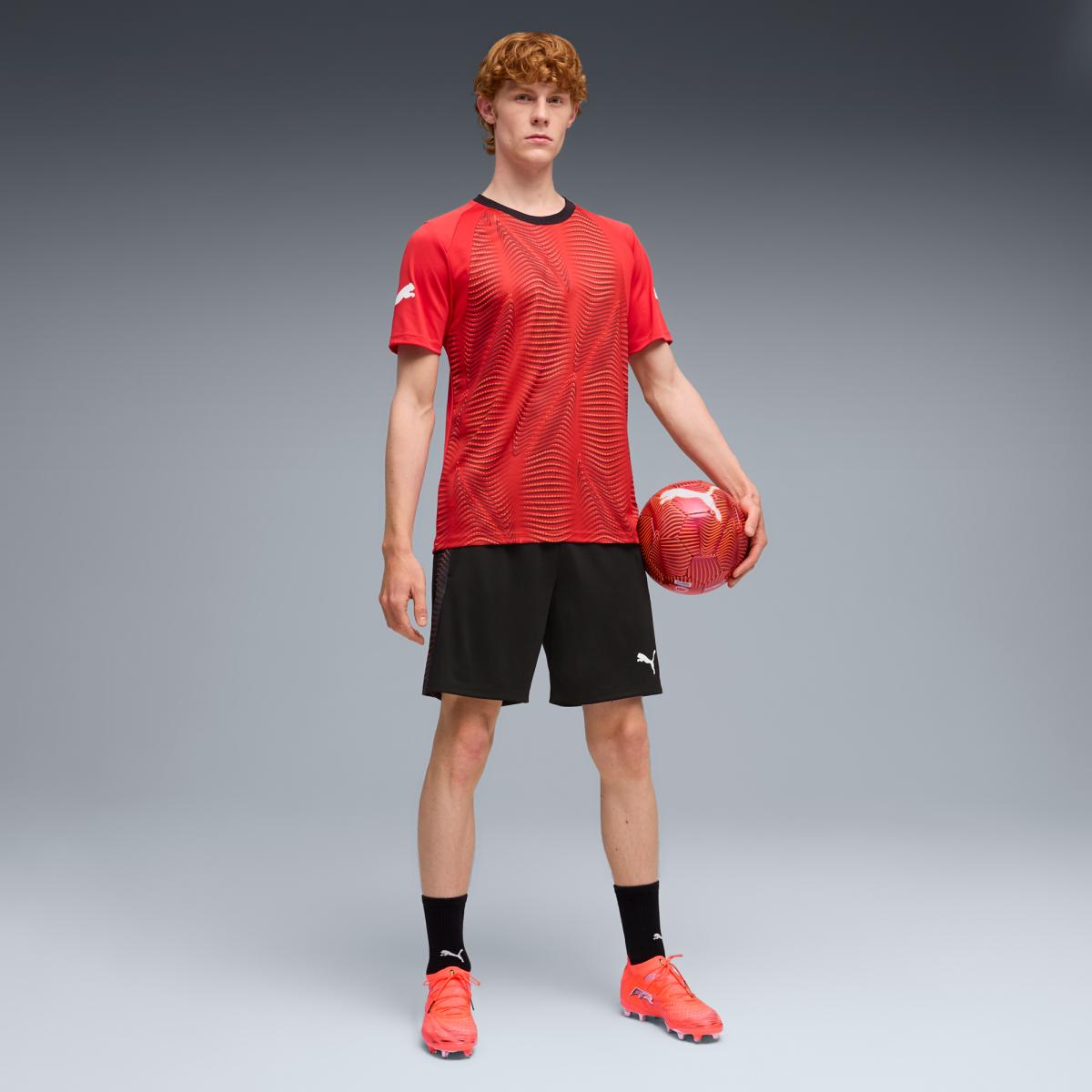 T-shirt de Futebol de Homem individualFinal Vermelho-3