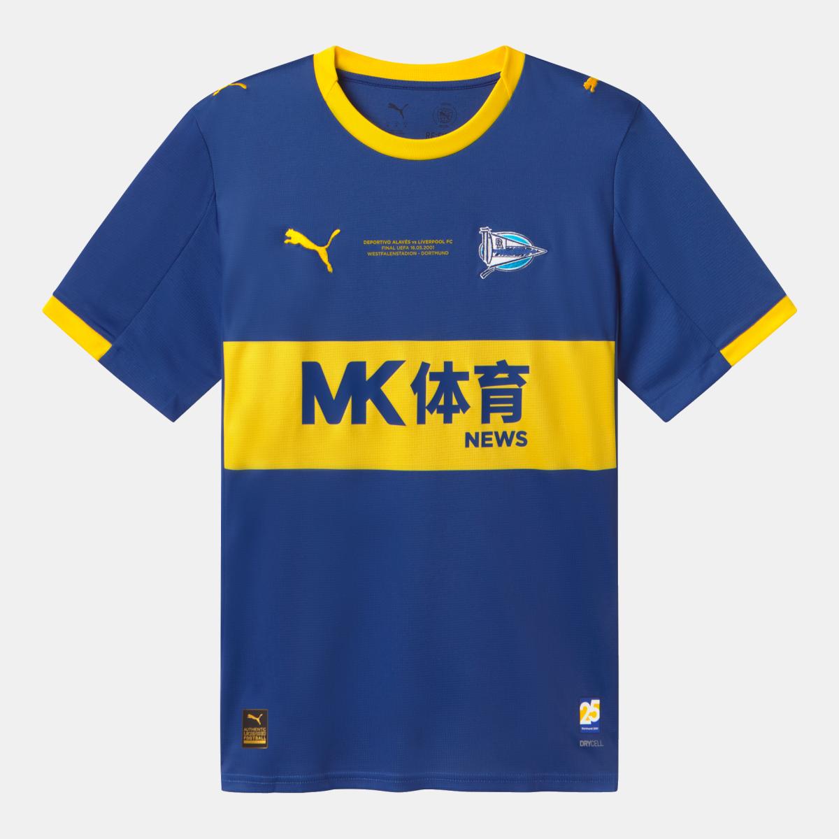 Imagem 0 de T-shirt de Futebol de Homem Deportivo Alavés Retro Jersey JR