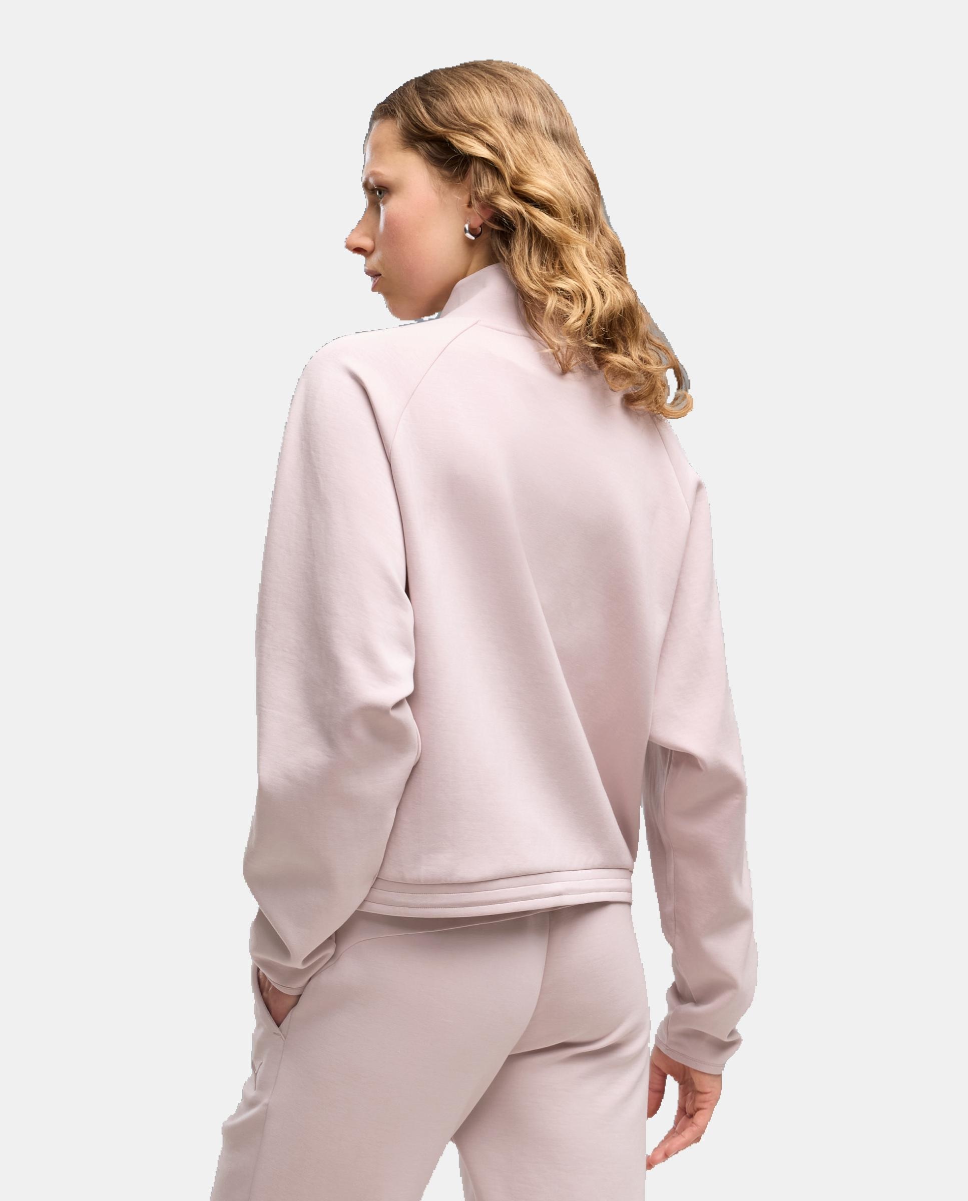 Sudadera de Casual de Mujer PUMATECH SENSE Relaxed Half-Zi Puma - Rosa Rosa-2