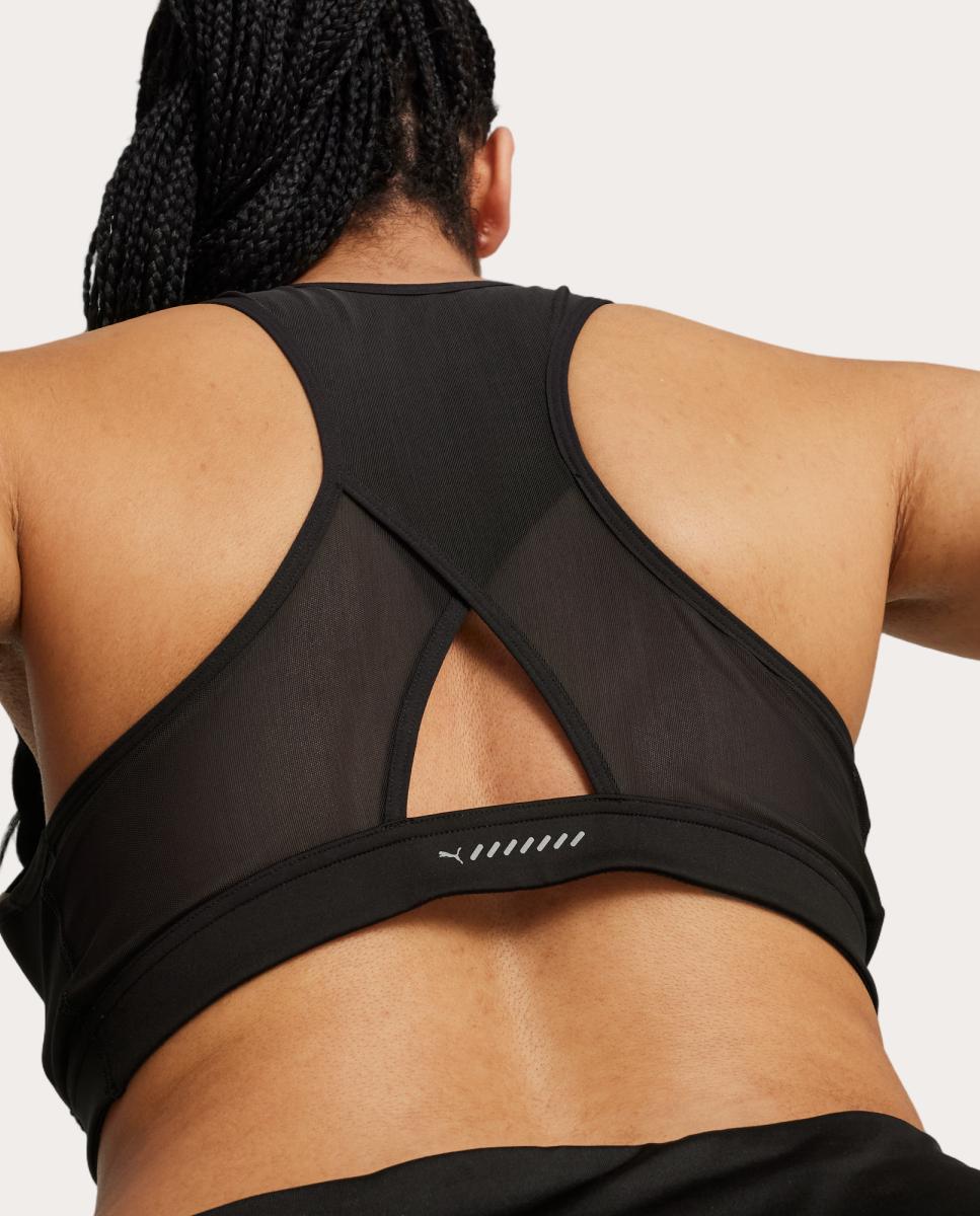 Tops de Running de Mulher 4Keeps Run Bra - Mid Puma Preto-5