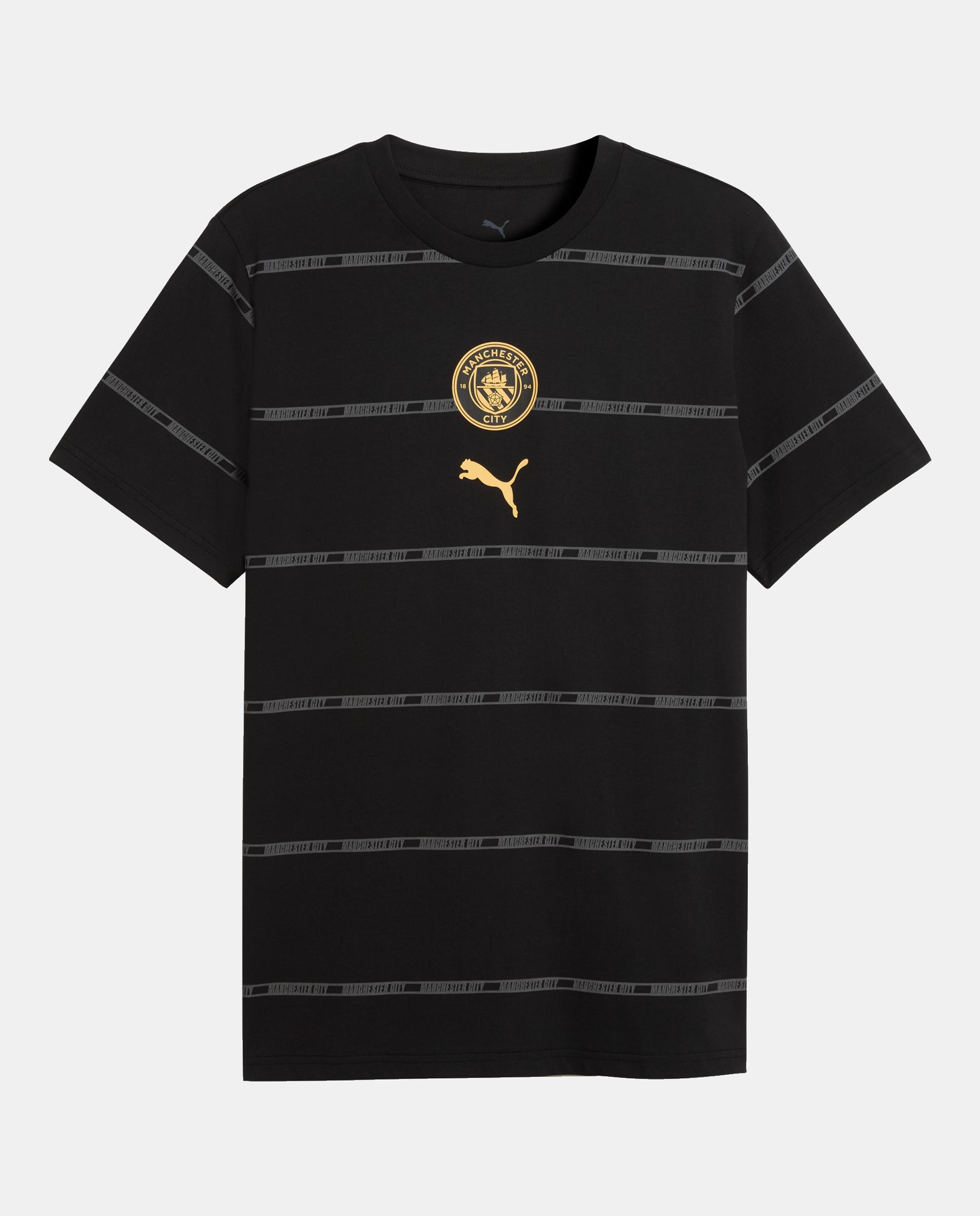 T-shirts M/C de Futebol de Homem MCFC FtblCulture Tee AOP Preto-4