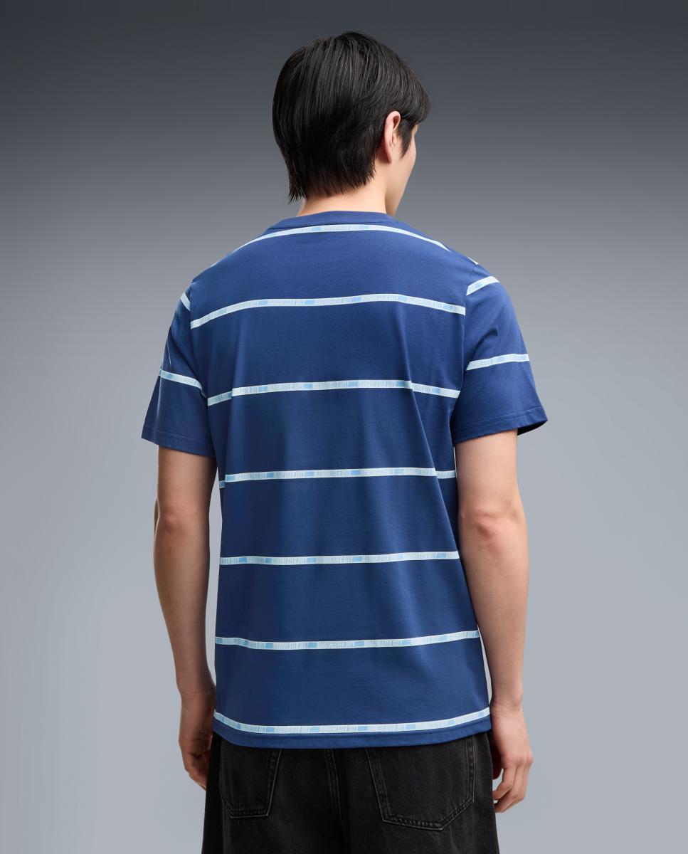 T-shirt de Futbol de Homem Manchester City FtblCulture Tee AOP Azul-2